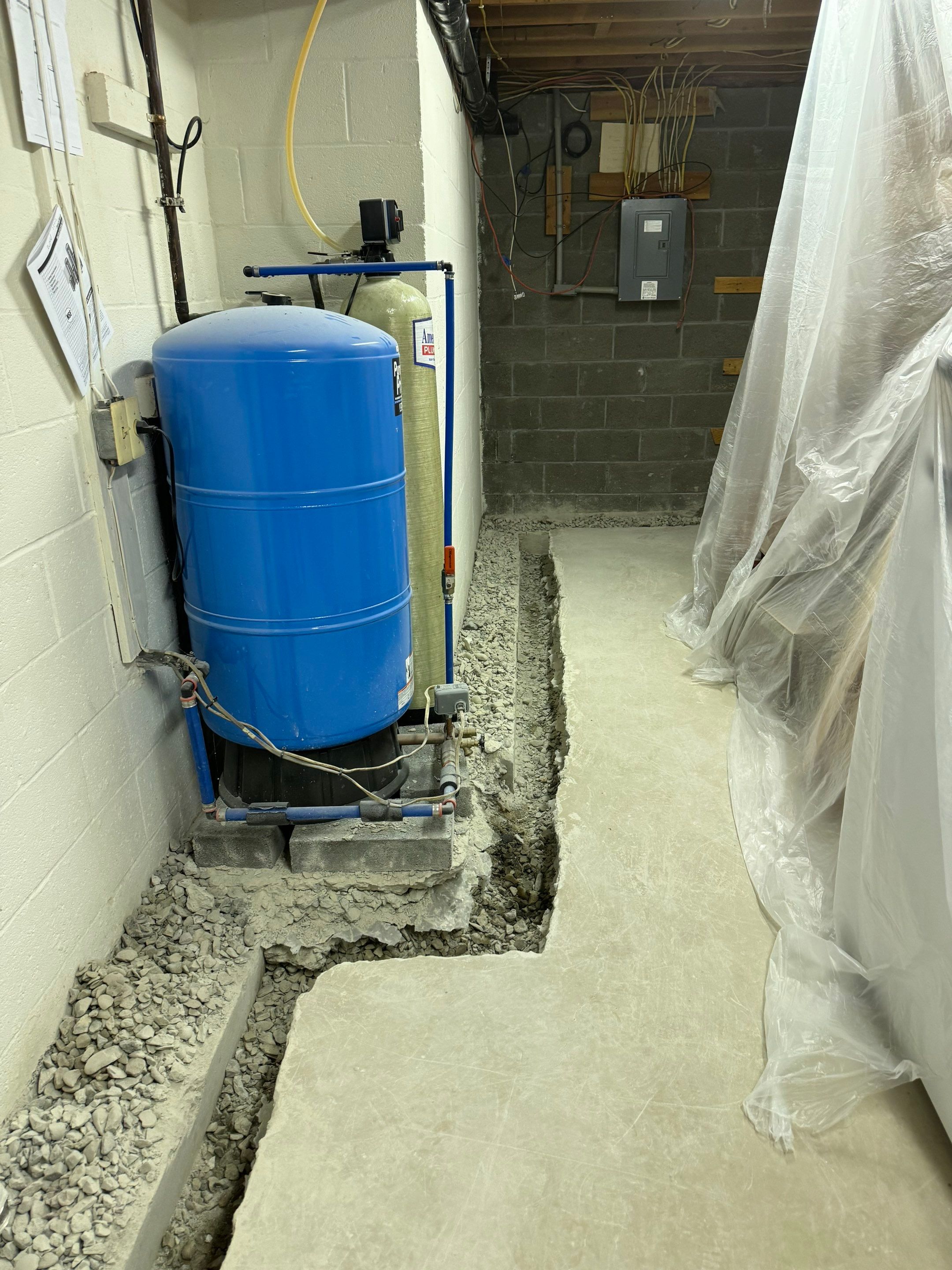 Interior French Drain With Radon Seal & Mold Remediation in Wall Township by Pure Service Pro, LLC 