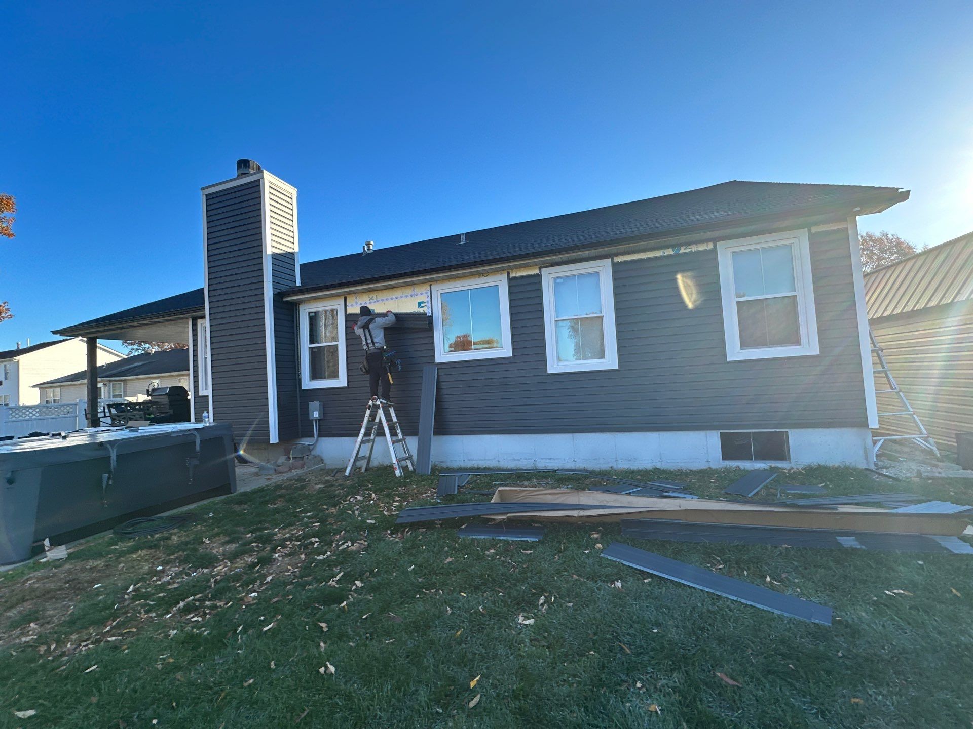 Installation of New Siding  by H&F Exteriors