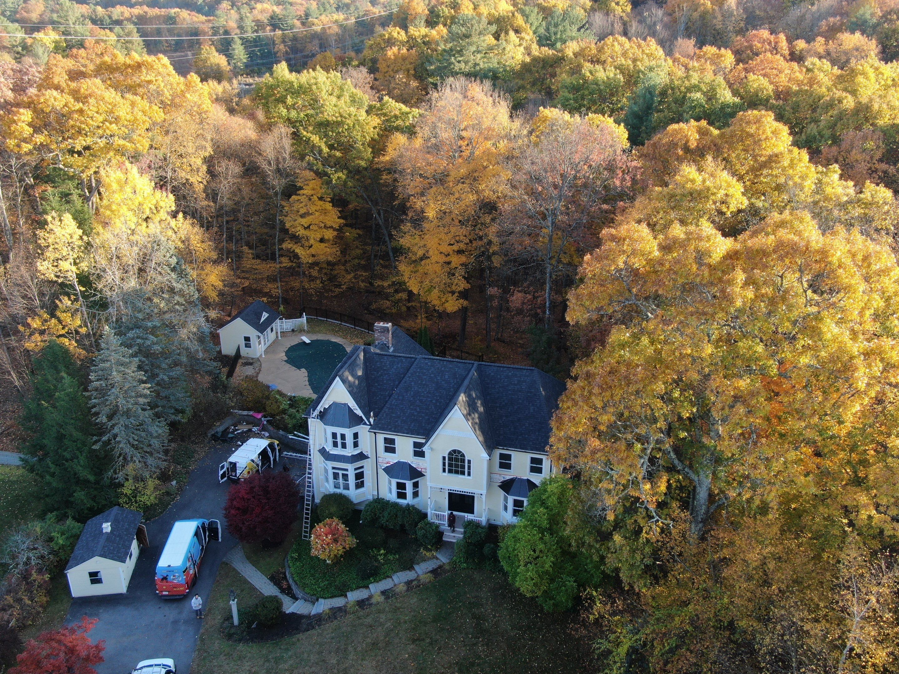 New Roof, Skylights, and Metal Accent Roof Installation in Groton by Mighty Dog Roofing of Greater Middlesex County
