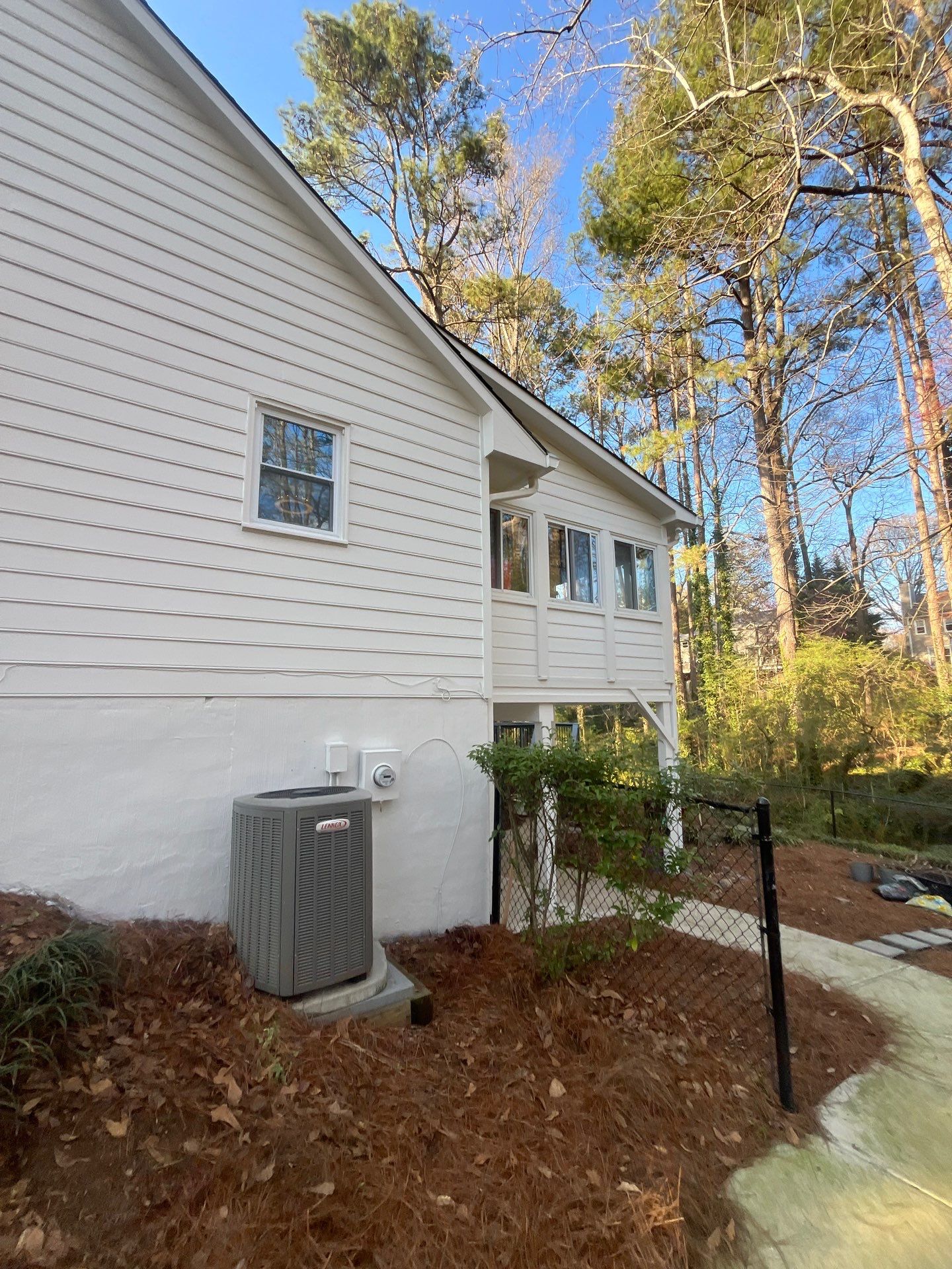 Marietta James Hardie Siding Installation, Rotted Wood Replacement, Exterior Painting, and Deck Stain using Sherwin Williams SuperDeck SOLID Stain by Nelson Exteriors