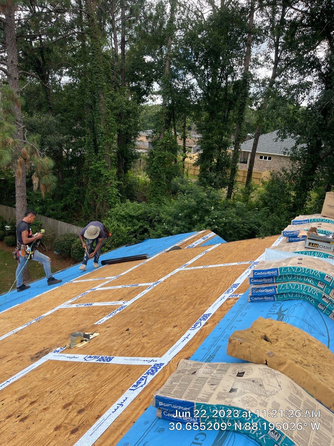 Residential Roofing Installation using Roof Replacement by American Roofing & Construction LLC