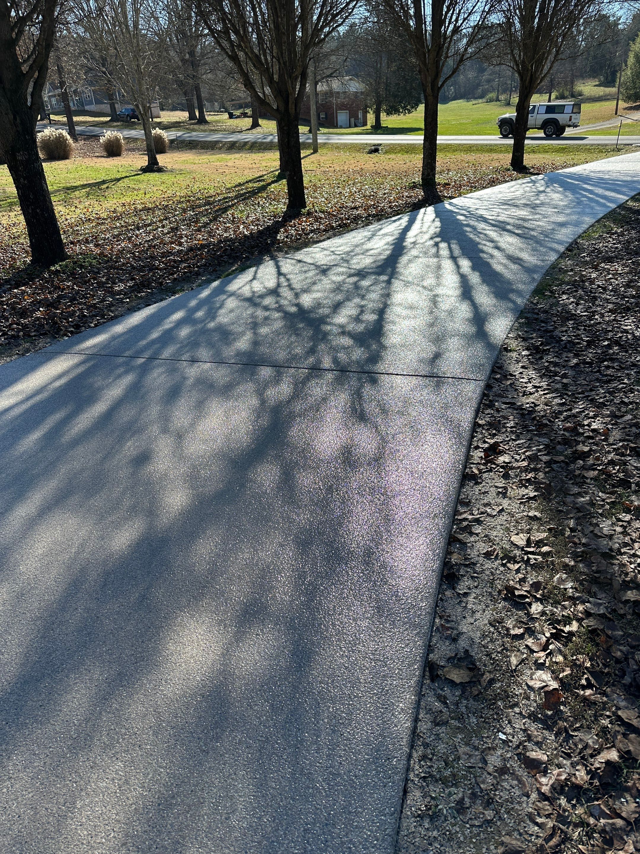 Driveway using Obsidian by Elite Floor Solutions
