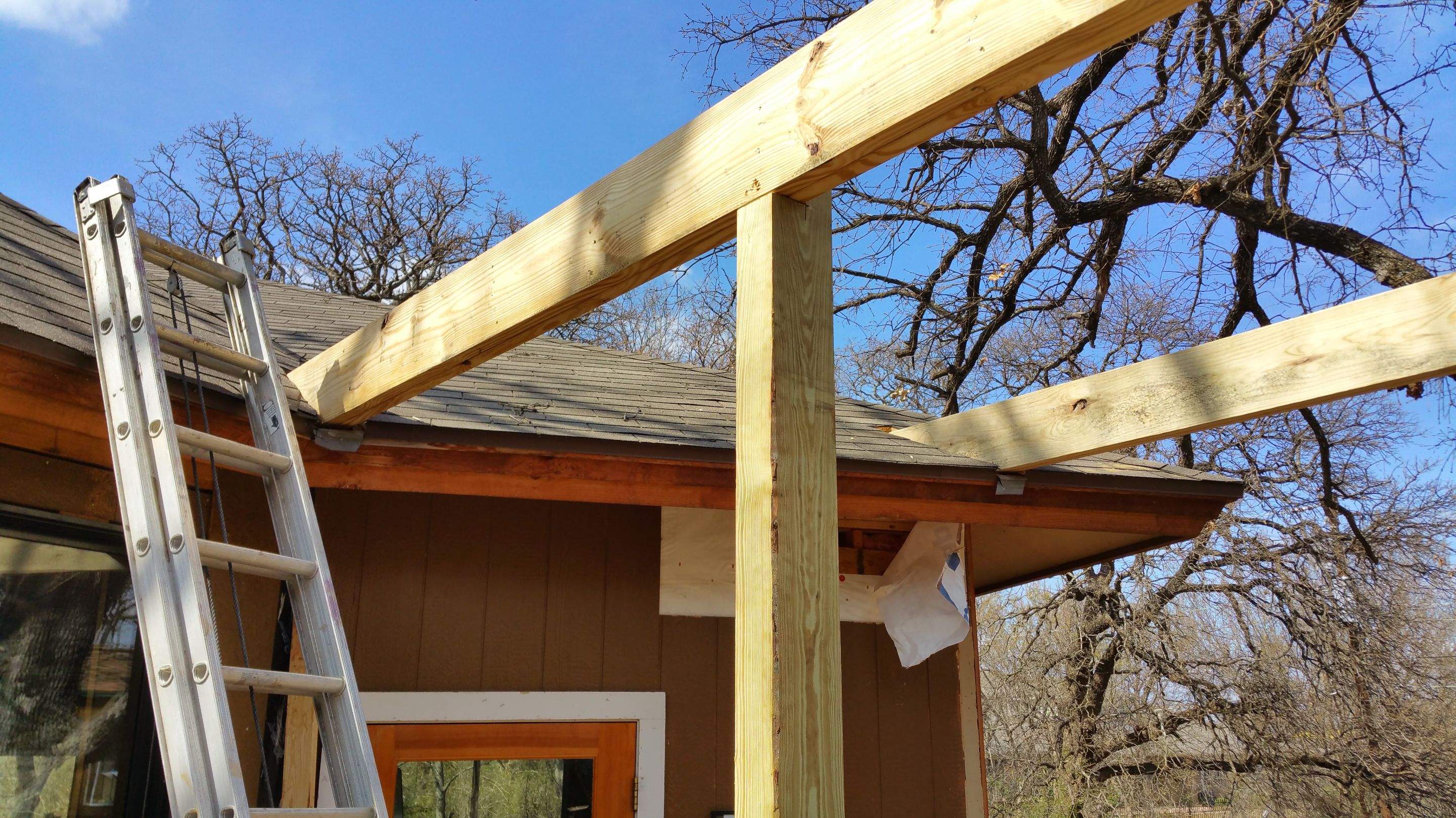 Covered Walkway Patio for a Private School by First United Roofing & Construction