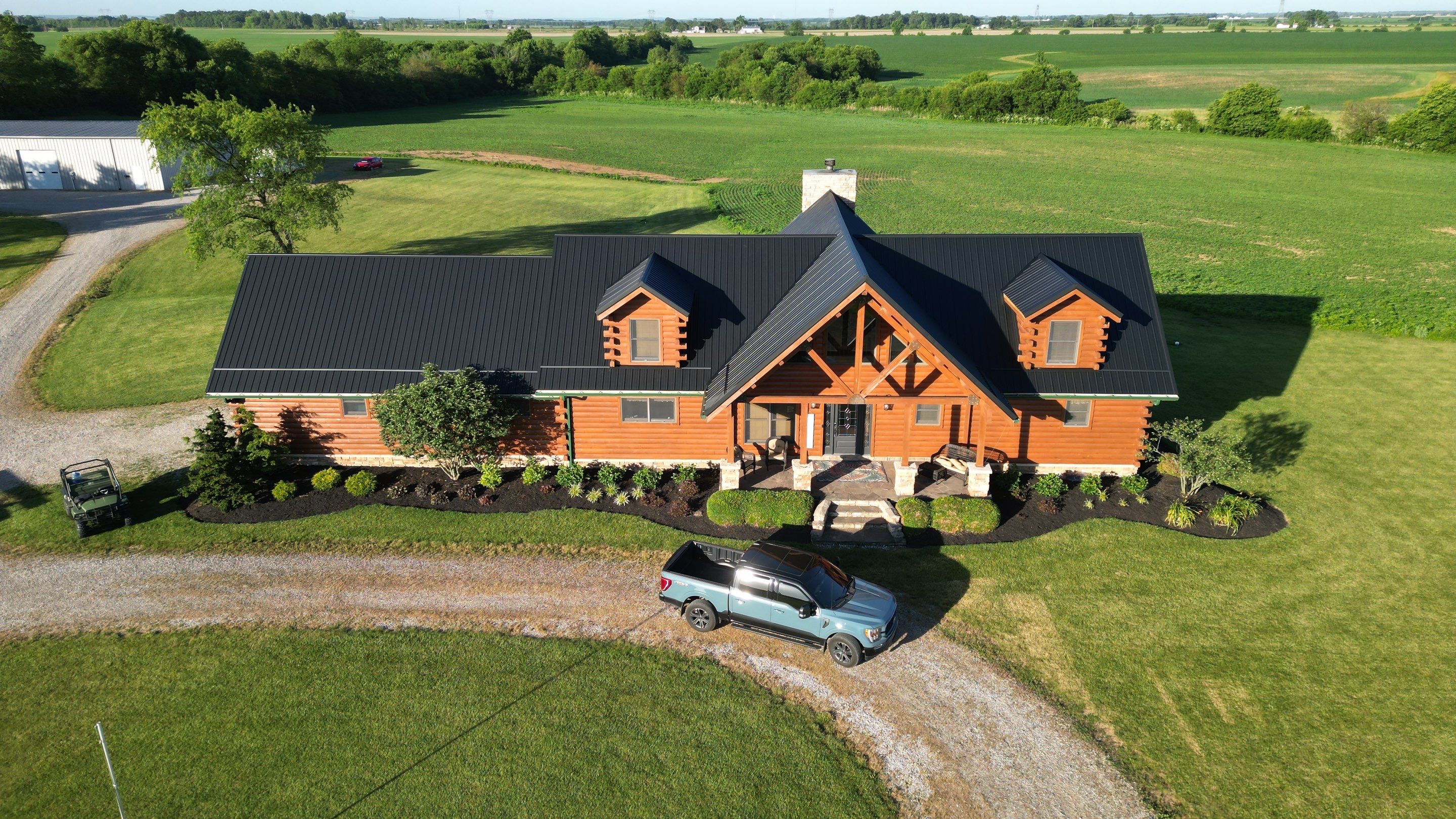 Residential Roofing Installation using Performance Panel Metal - Frost Black by RoofX 