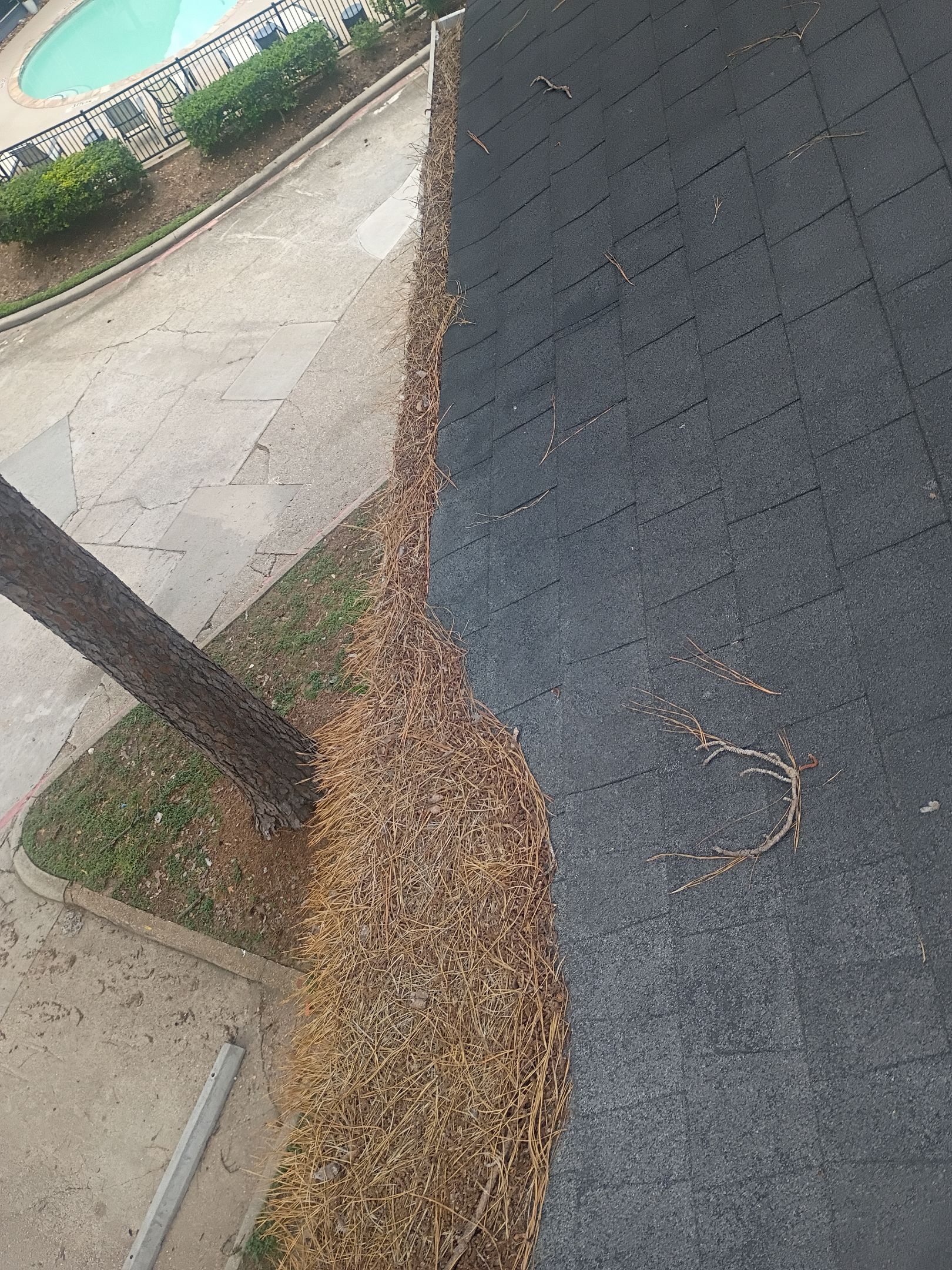 HOA gutter cleaning before