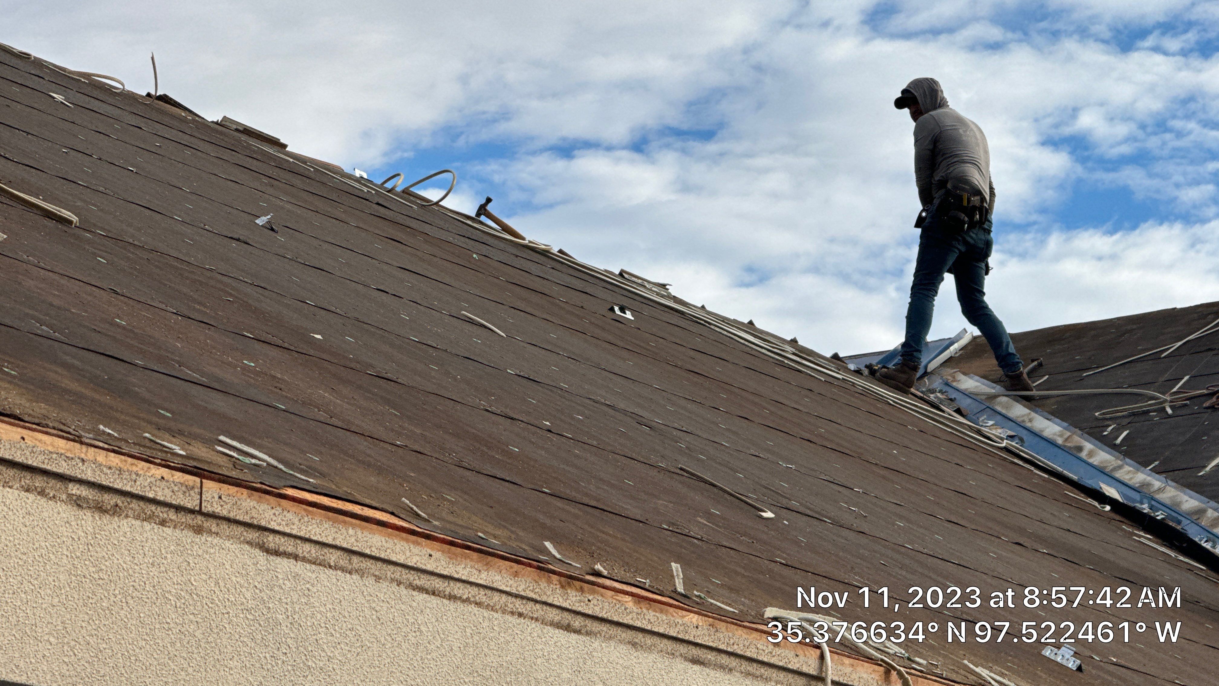 Commercial Roofing Installation using Certainteed Belmont IR by Castillo Roofing