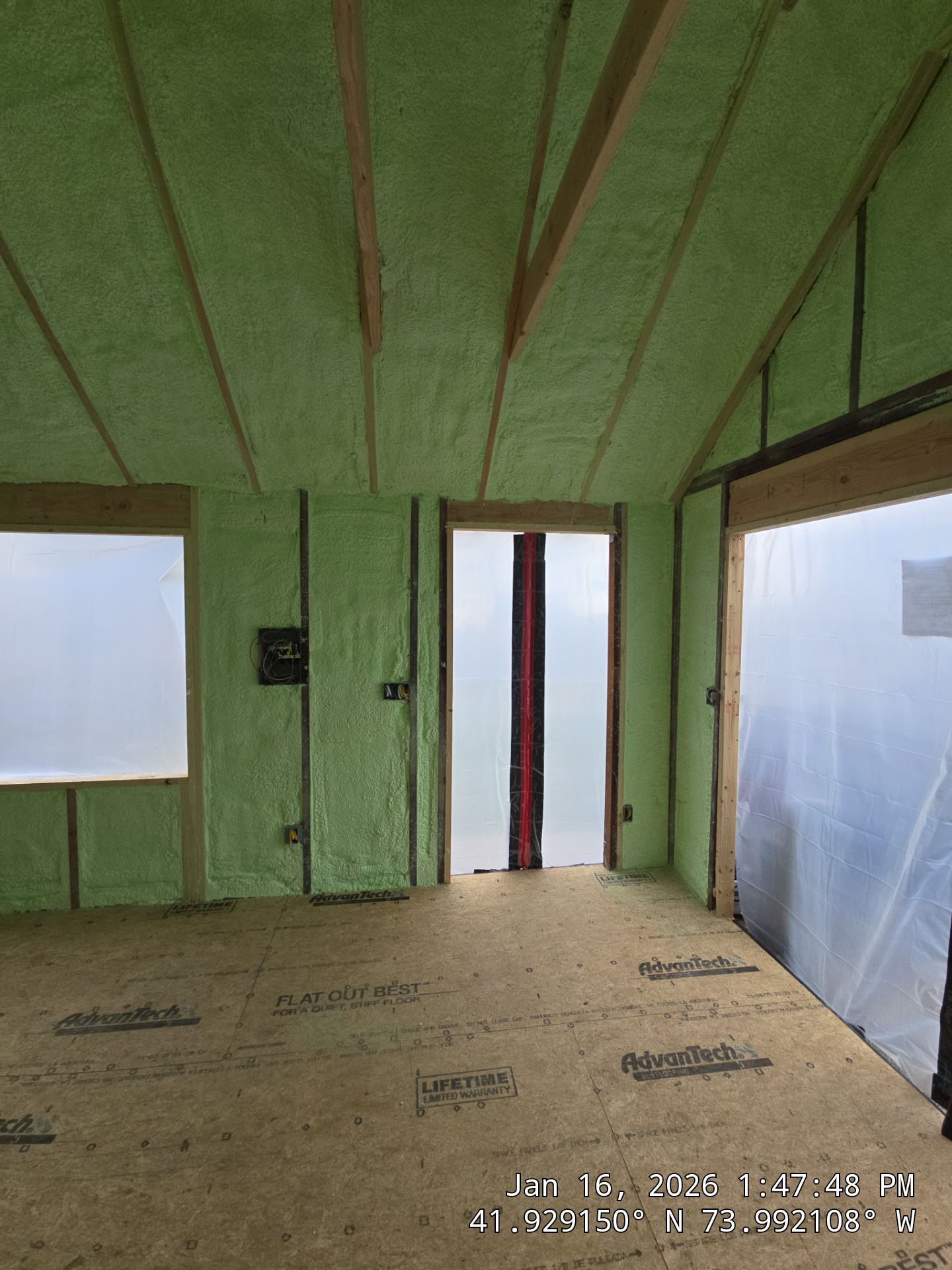 Detached Garage using Closed Cell Spray Foam by NYS Foam & Energy