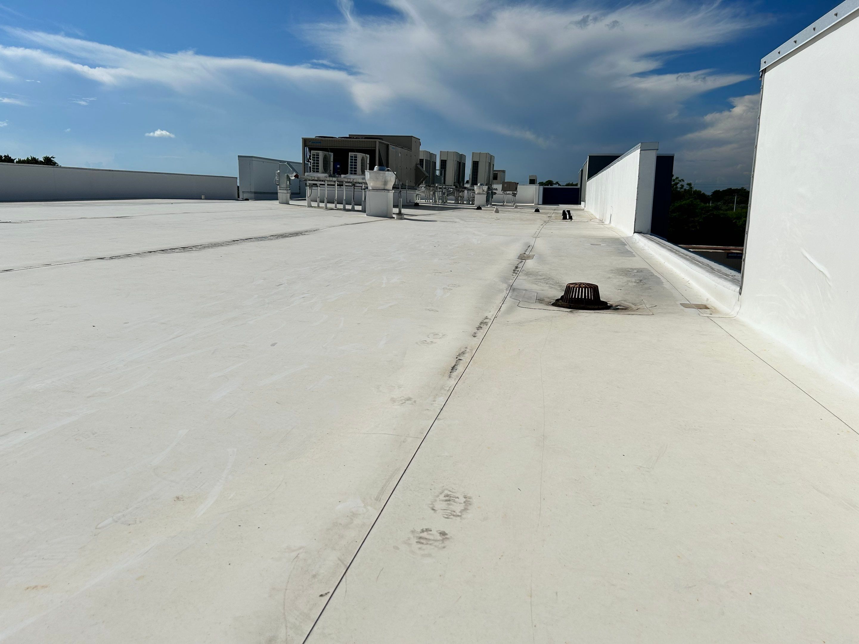 TPO Flat Roof Installation at Dade Quail Roost in Miami by AJF ROOFING INC