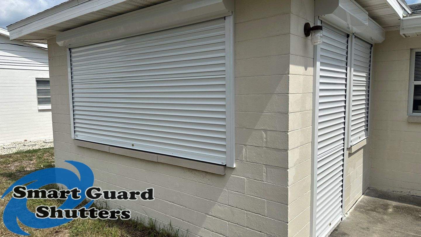 Rolling Shutters in White by Smart Guard Shutters