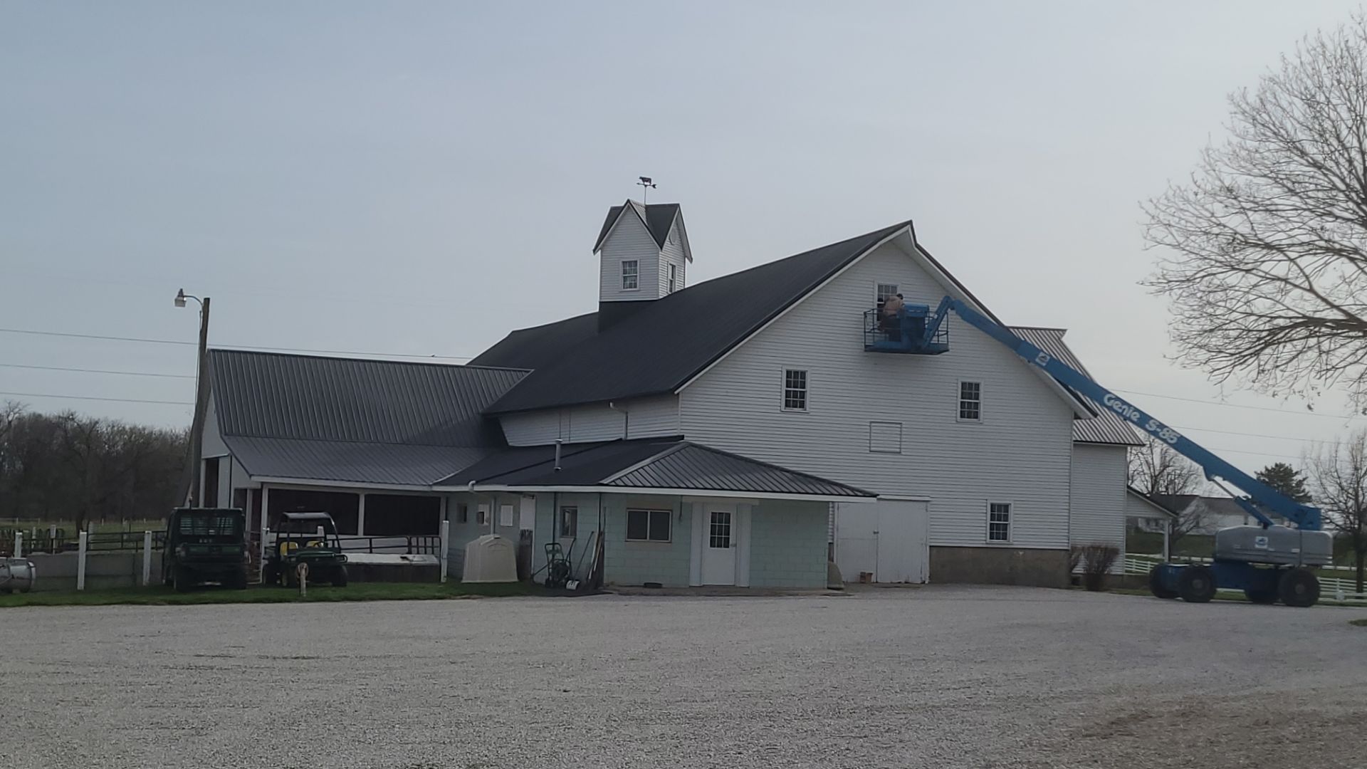 New metal roof on heirloom barn