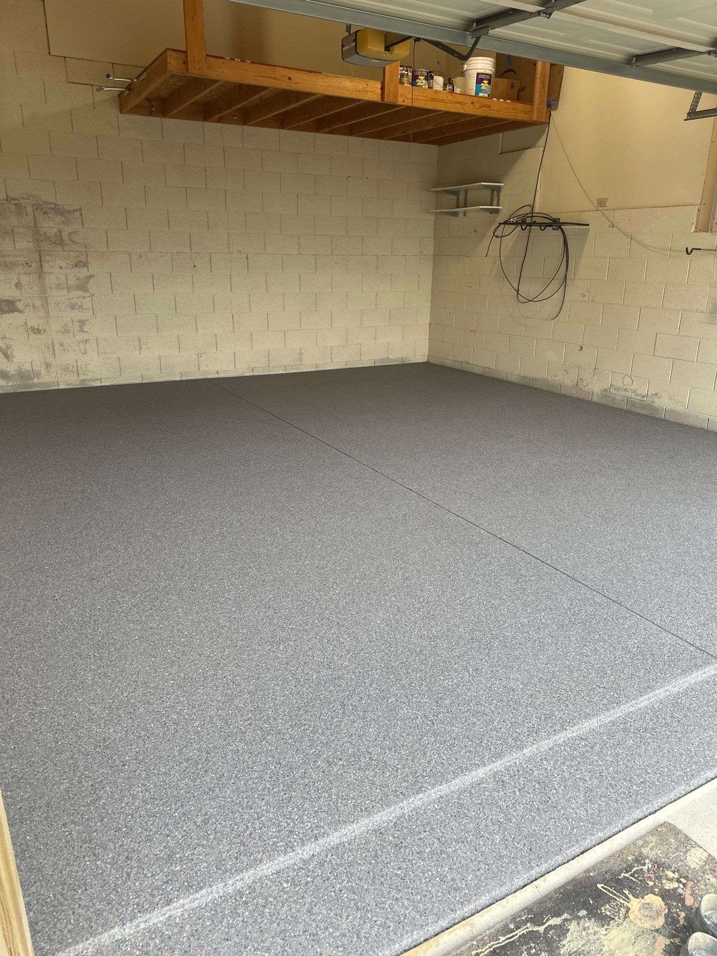 Polyurea Garage Floor Coating with Dolerite Chips in Morro Bay by MGP Coatings