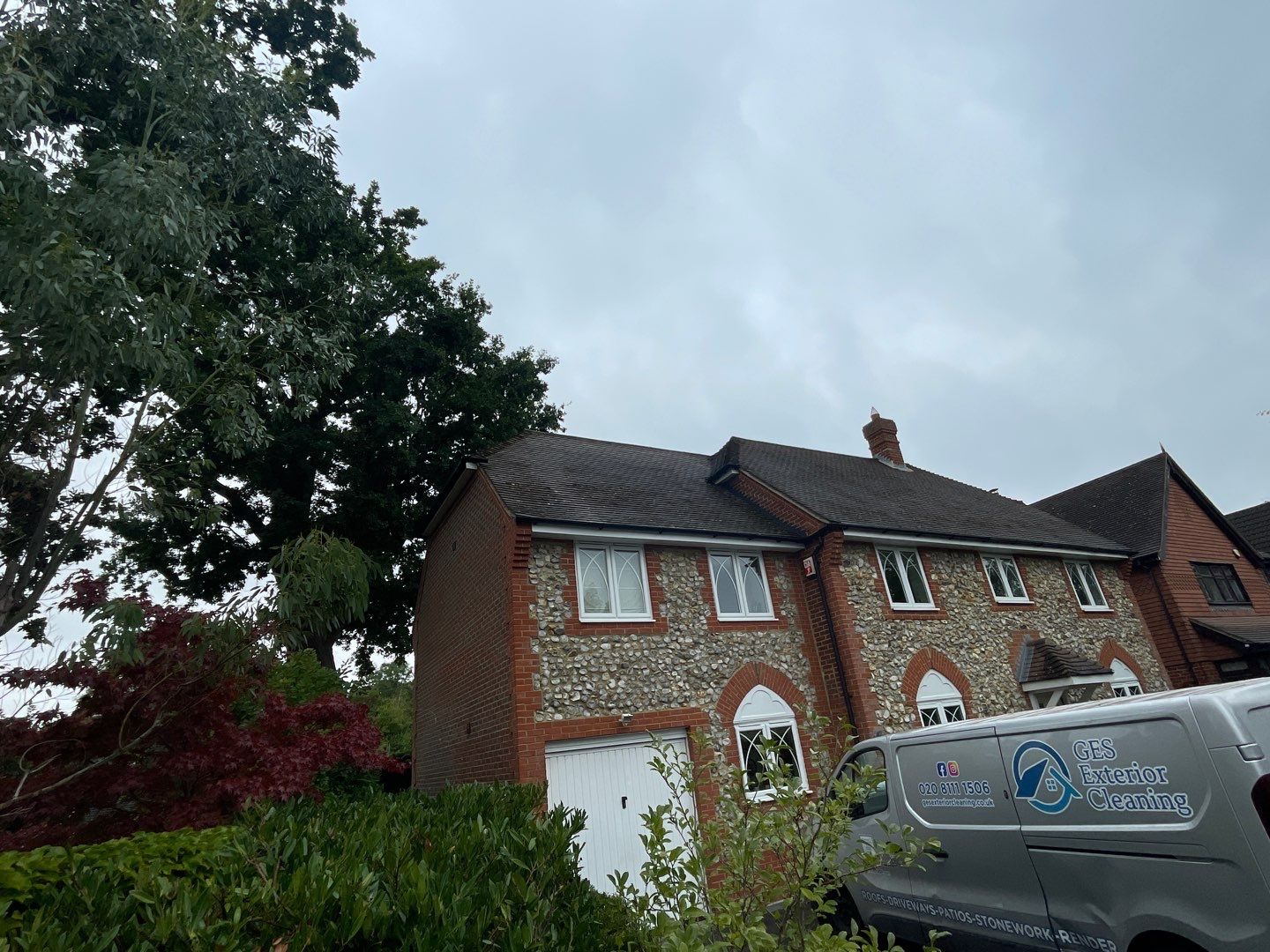 Roof Clean And Patio Clean using Honda 15lpm Low Pressure Washing Machine by Ges Exterior Cleaning ltd