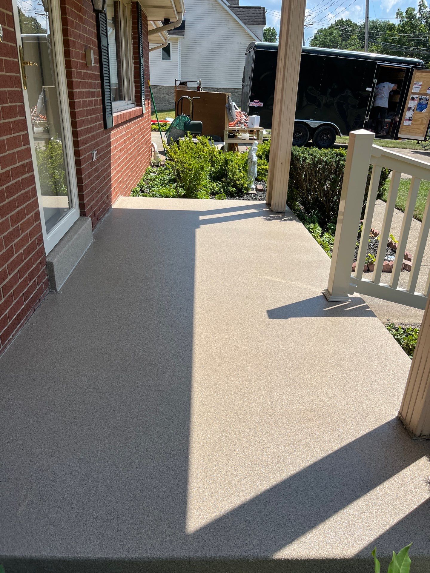 Porch + Garage Project in South Park Township by Floors in a Day, Inc