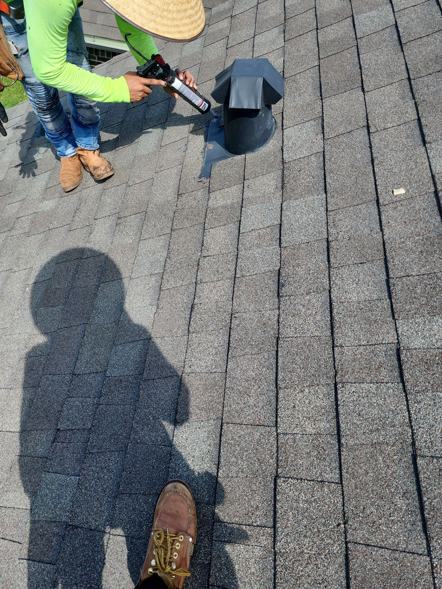 Hail Damage using Owen's Corning Duration (Lifetime) Shingles by Roof Repair Company