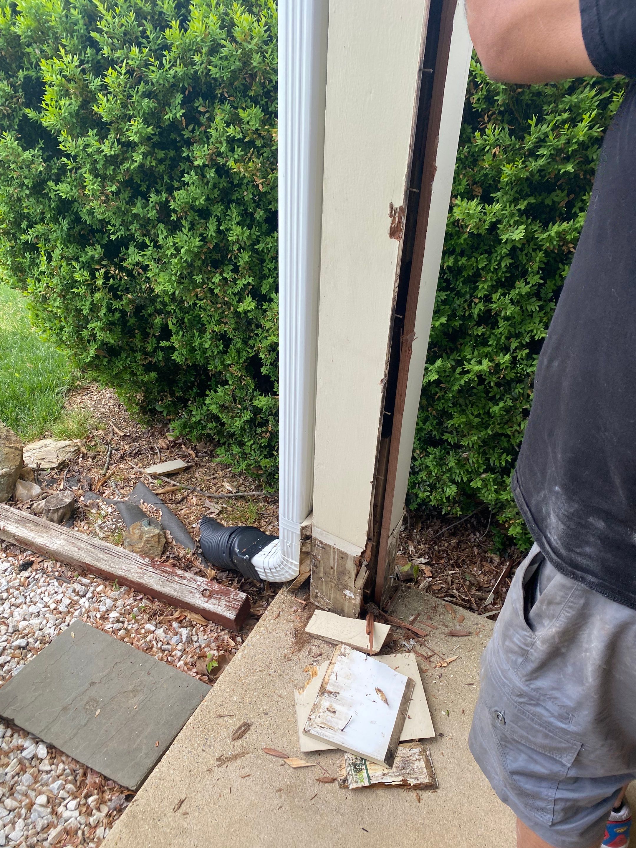 New Bilco doors to basement & new front porch posts by The Smet Companies, LLC
