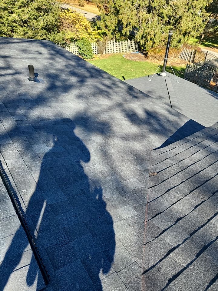 ATLAS PINNACLE COLOR: SCOTCHGARD BLACK SHADOW DRIP EDGE: WHITE by Eagle Eye Roofing