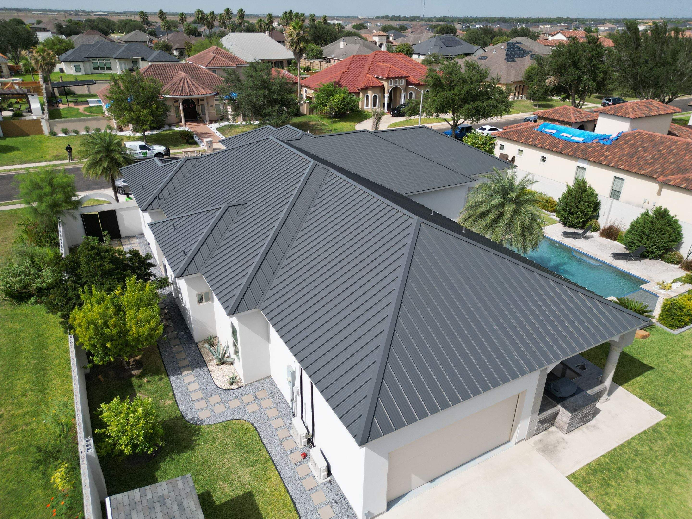 Project in Edinburg by Marva Roofing
