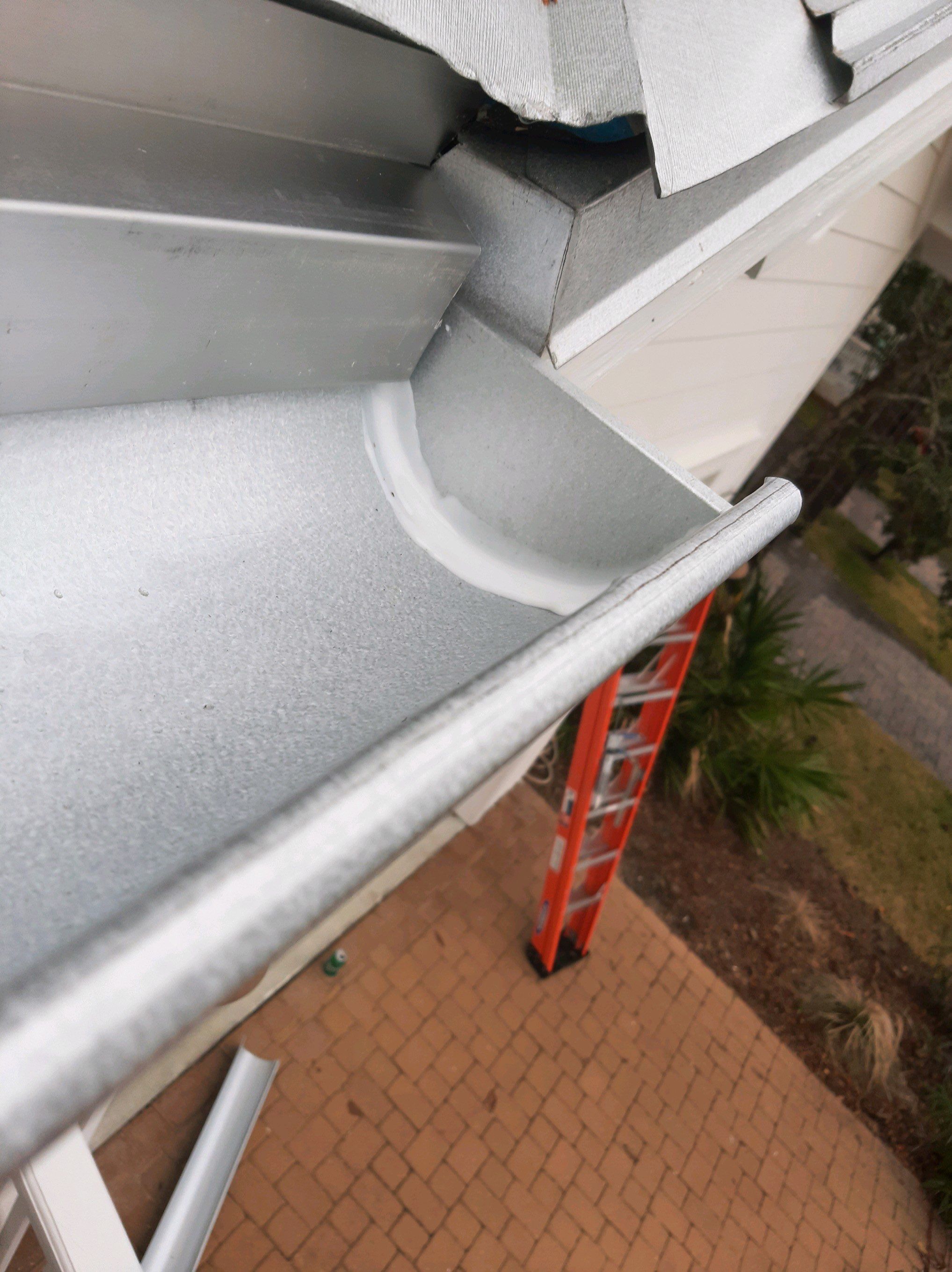 Gutter Installation using Galvalume Half Round Seamless Gutters by Gutter Professors