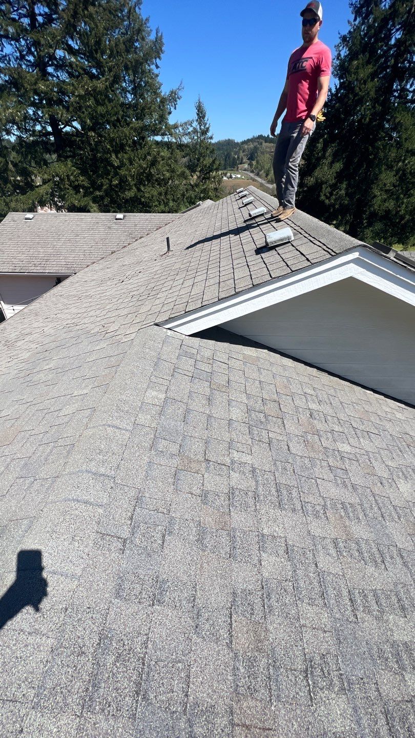 Residential Roofing Installation using IKO Dynasty (Color: Granite Black) by Orezona Building & Roofing Company, Inc.