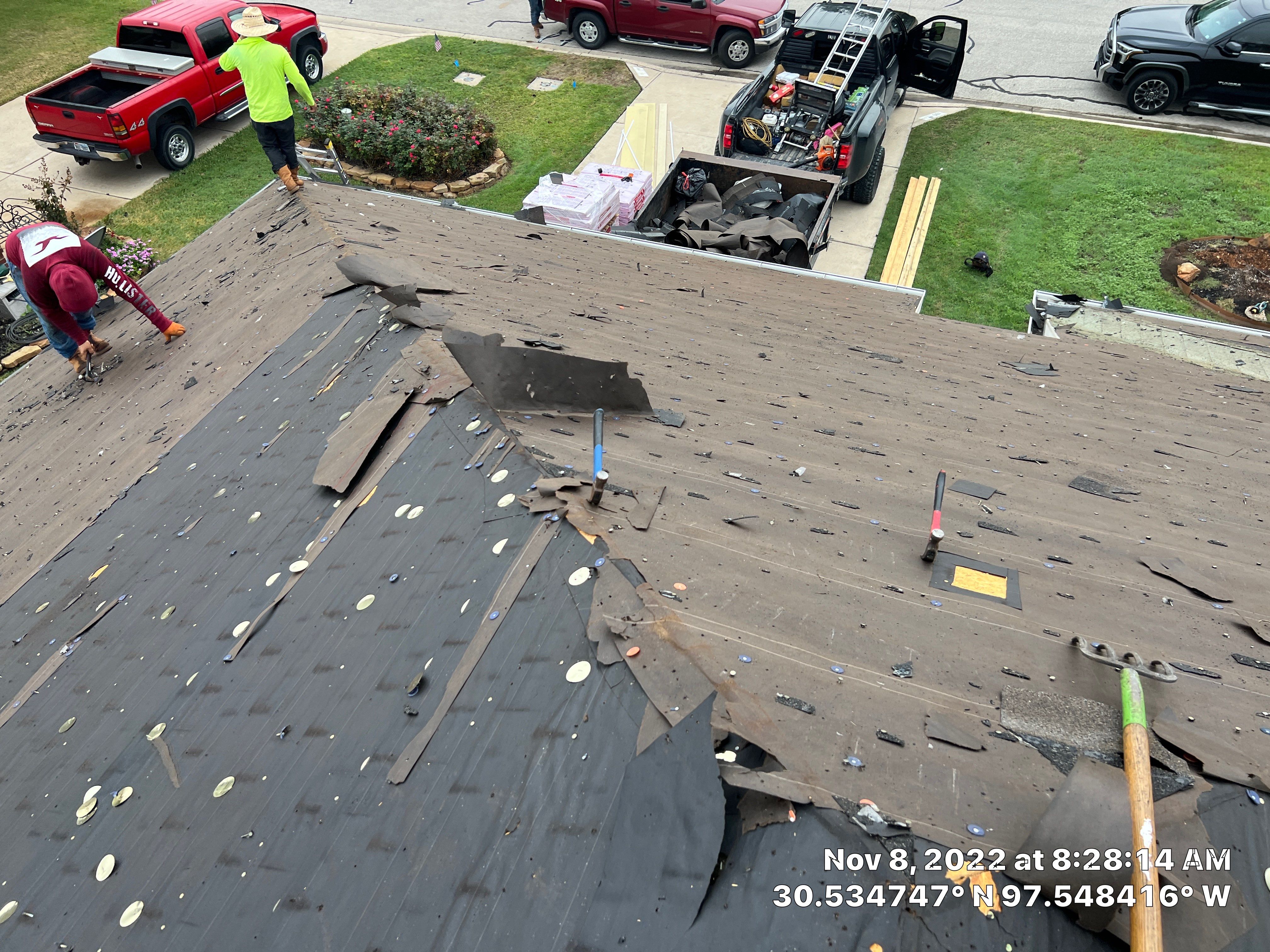 Residential Roof Replacement and Decking Installation in Hutto by Caliber Restoration LLC