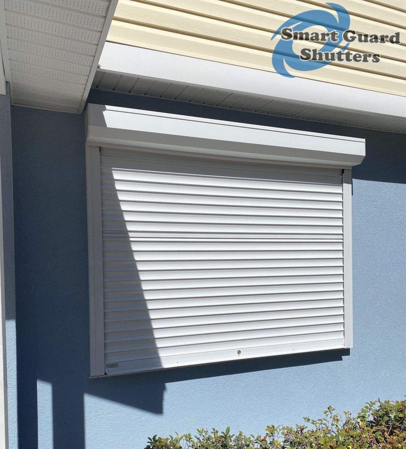 Hurricane Protection in White by Smart Guard Shutters