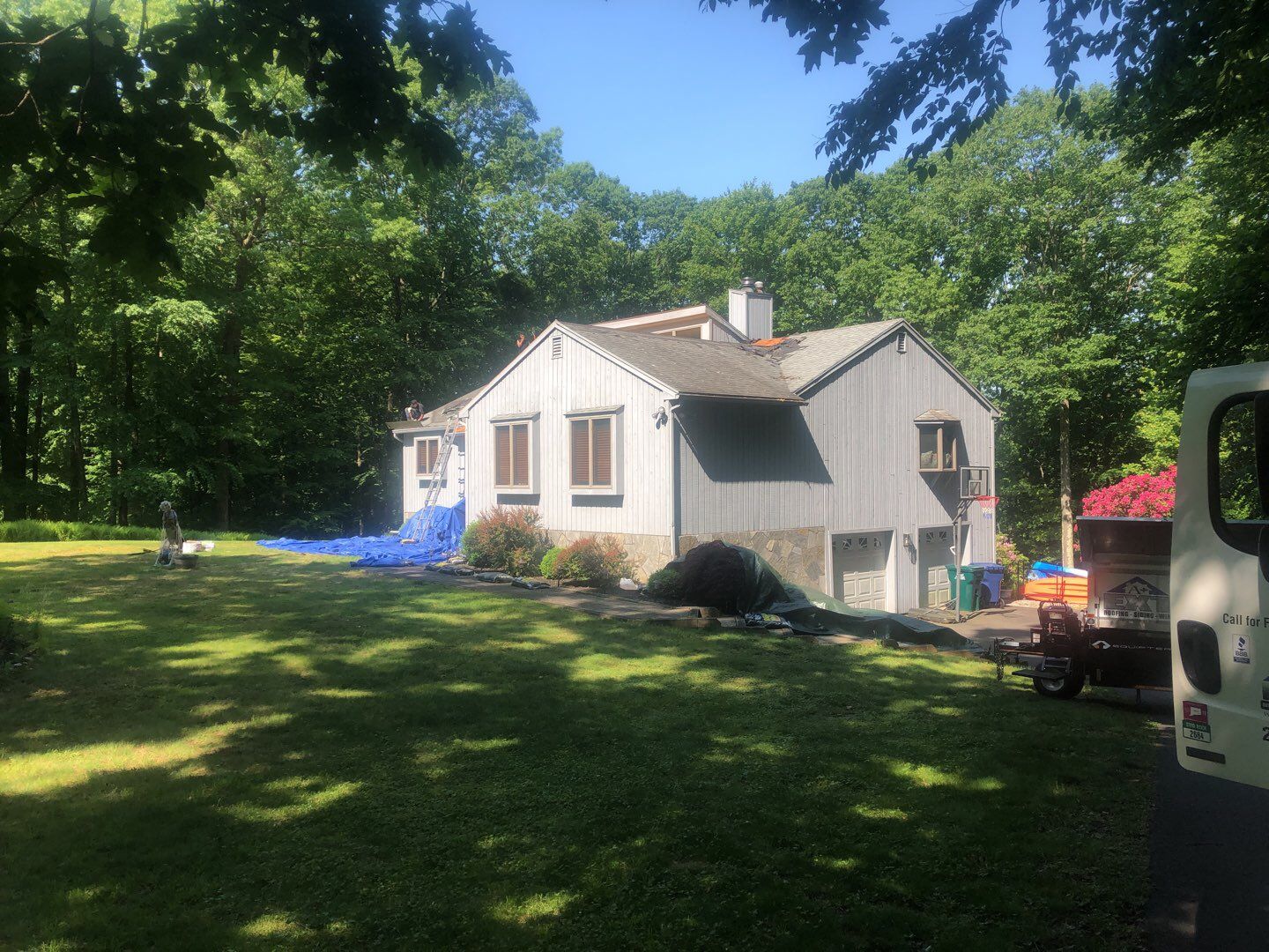 Residential Roofing Installation using Owens Corning Duration Brownwood by A Plus Exterior