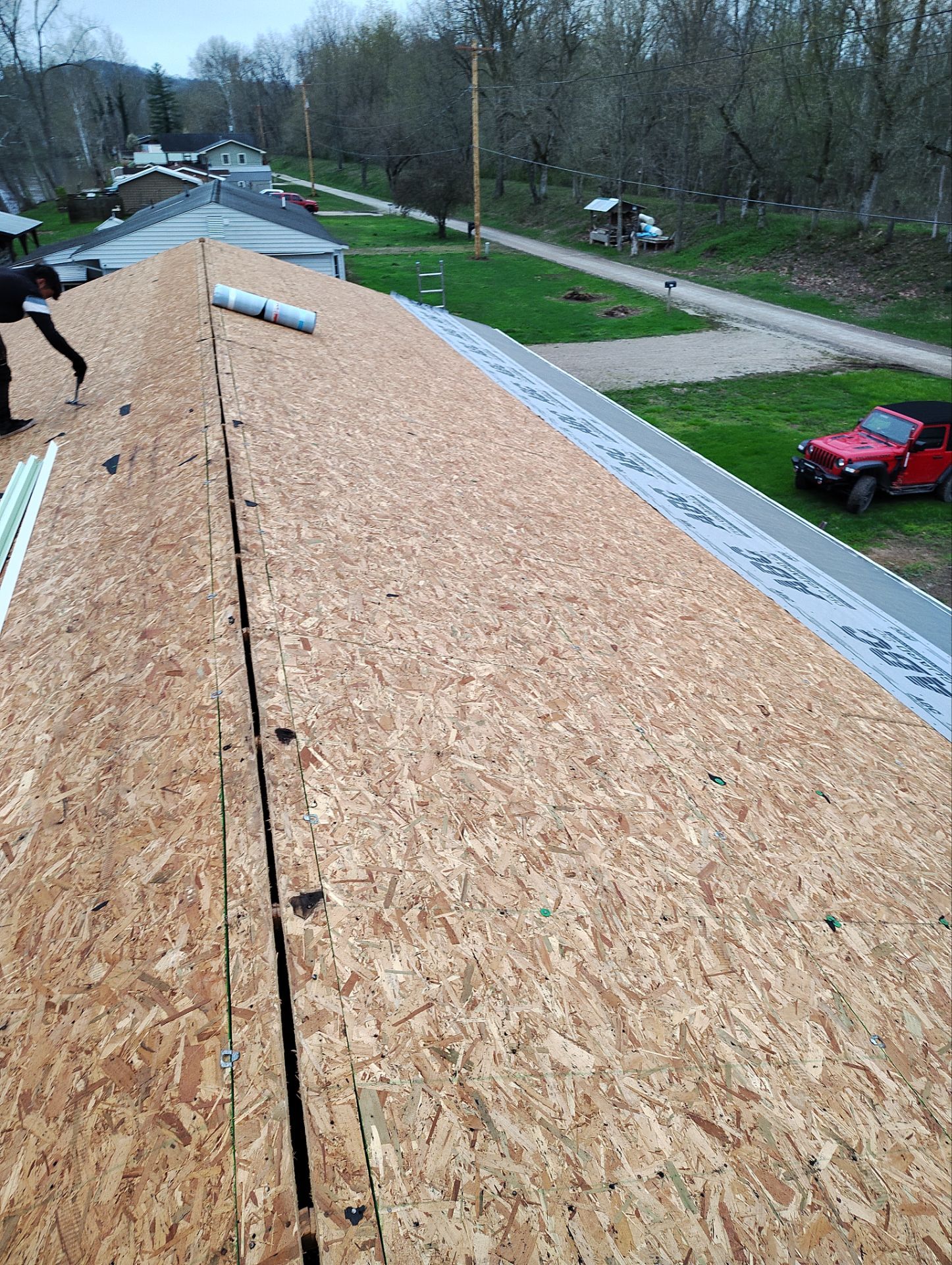 Residential Roofing Installation using GAF Timberline HDZ Pewter Gray by Rainstoppers Roofing