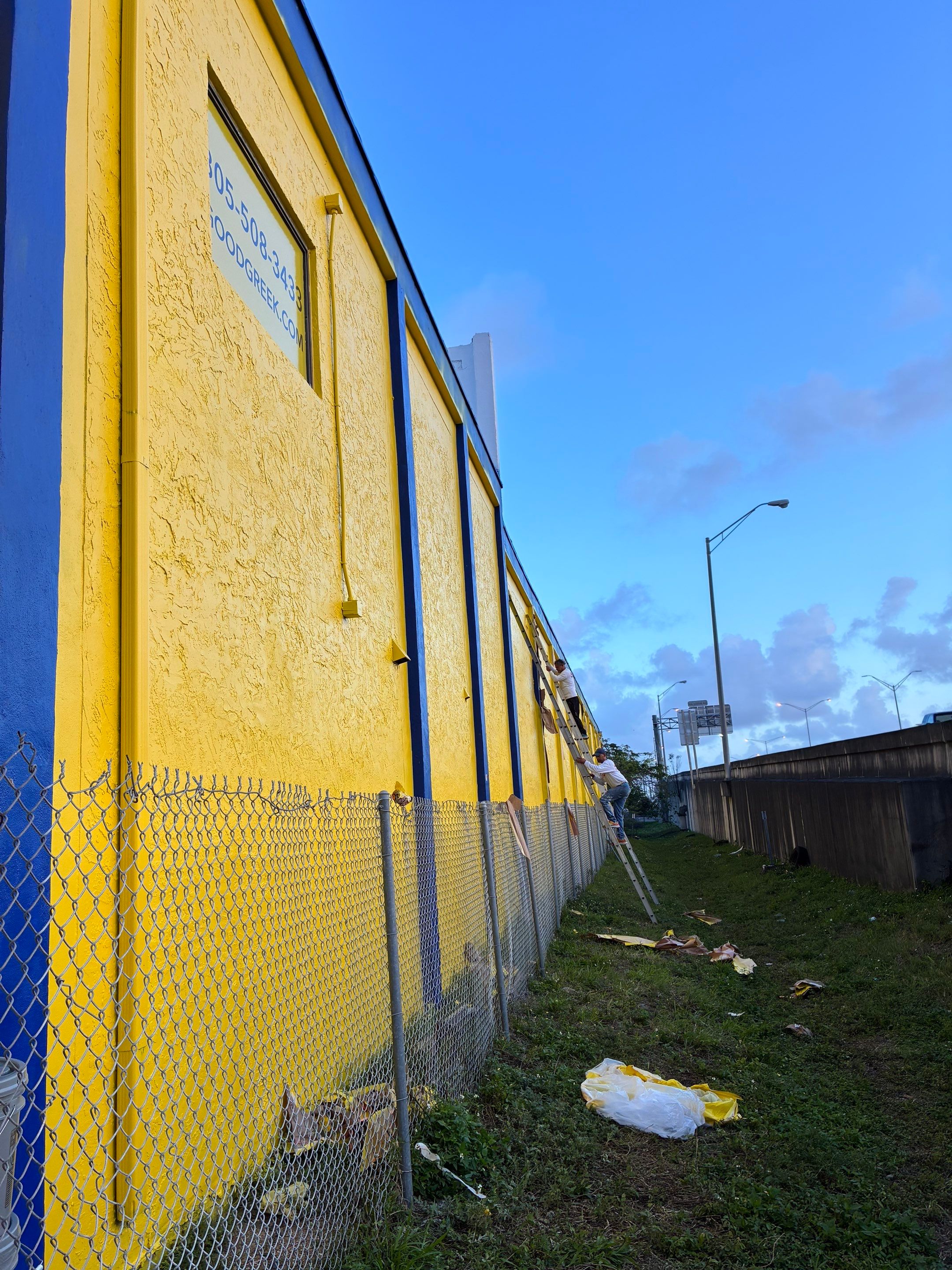 Miami Commercial Exterior Transformation by John “The Greek” Painting