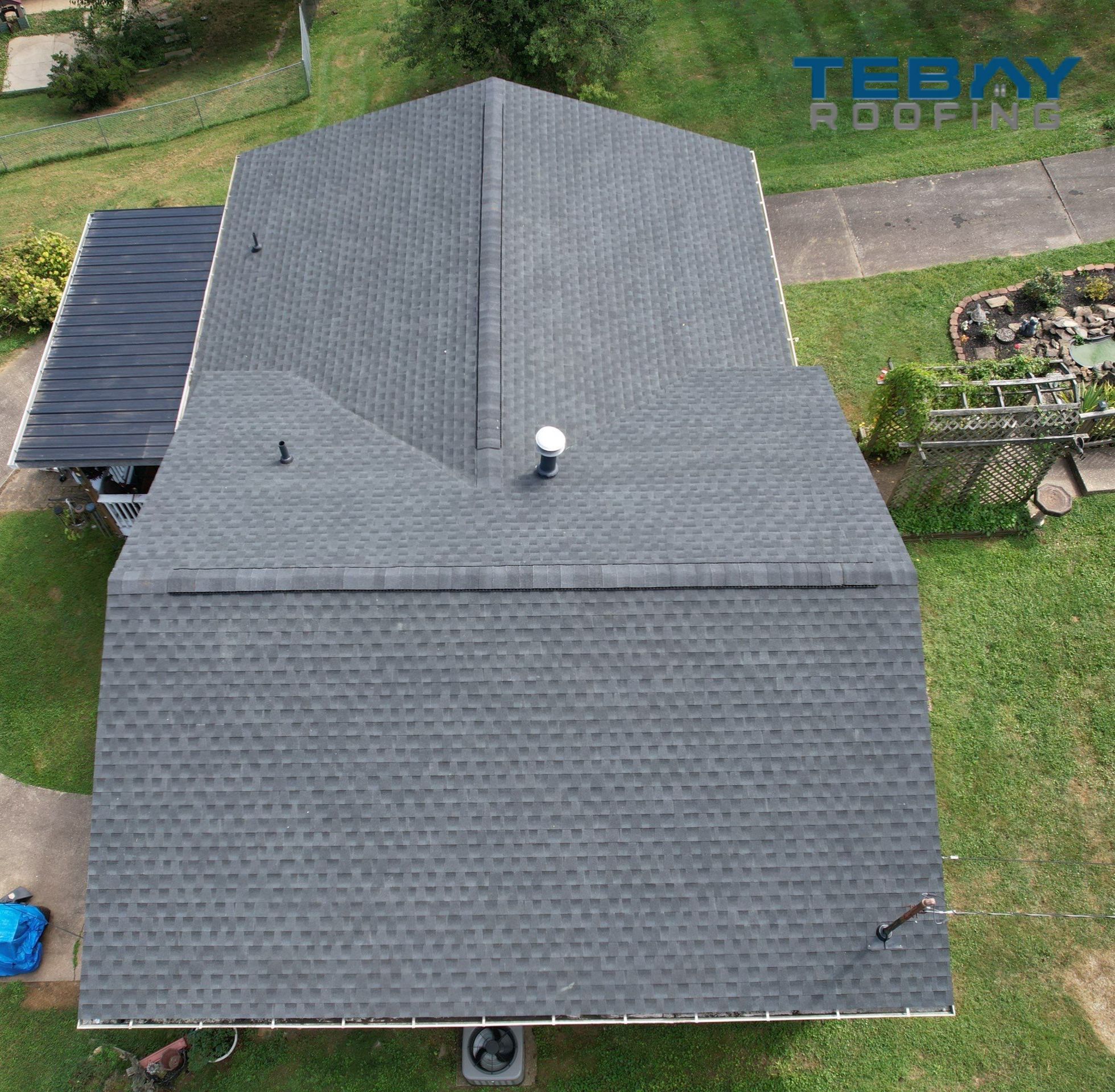 Residential Roofing Installation using GAF Timberline HDZ, Charcoal by Rainstoppers Roofing