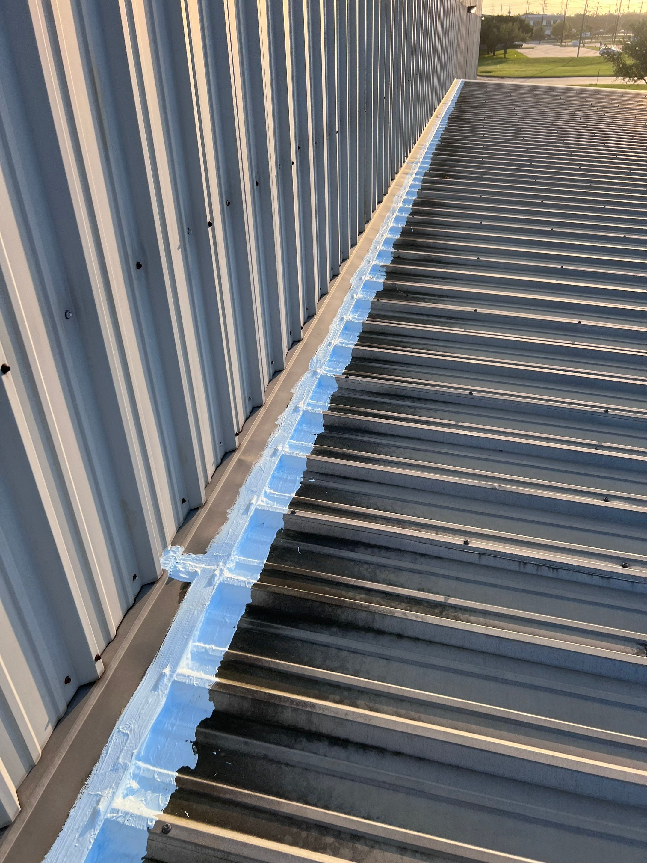 Hail Damage using Metal by Roof Repair Services LLC