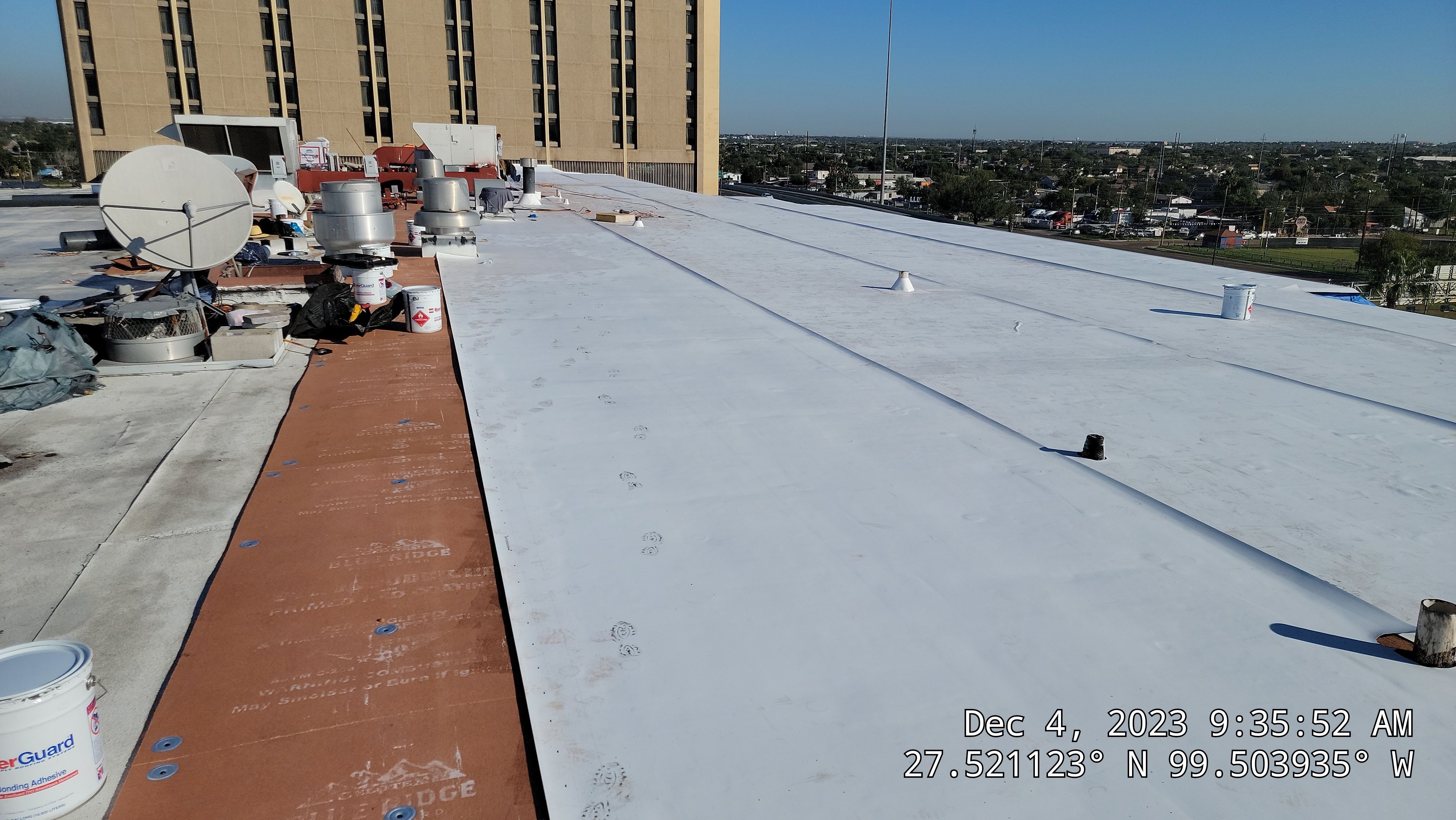 Commercial Roofing Installation using Thermoplastic Polyolefin - GAF by JM Flores Roofing & Construction, Inc