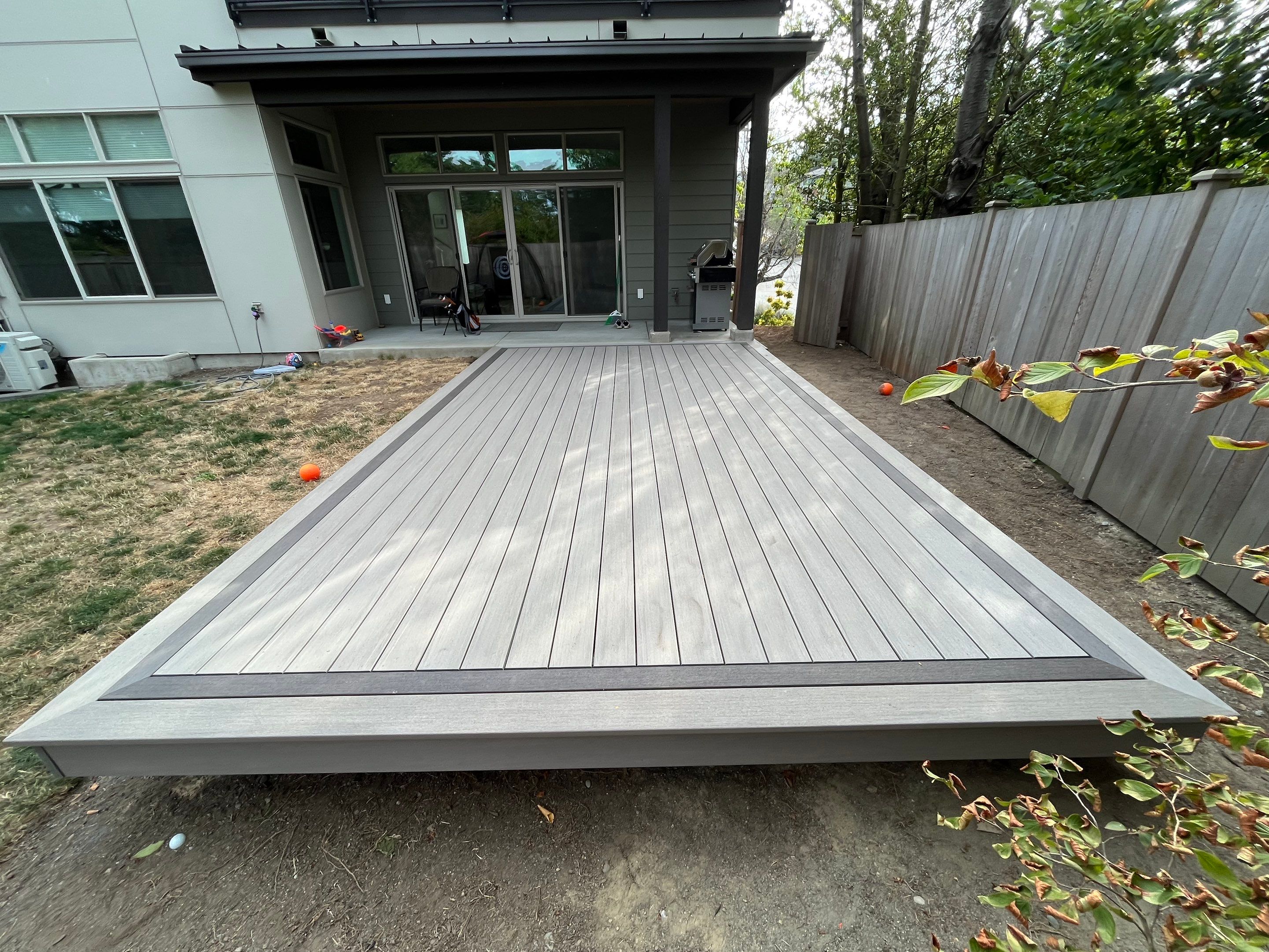Dark Hickory Ribbon Deck by Alki deck builders 