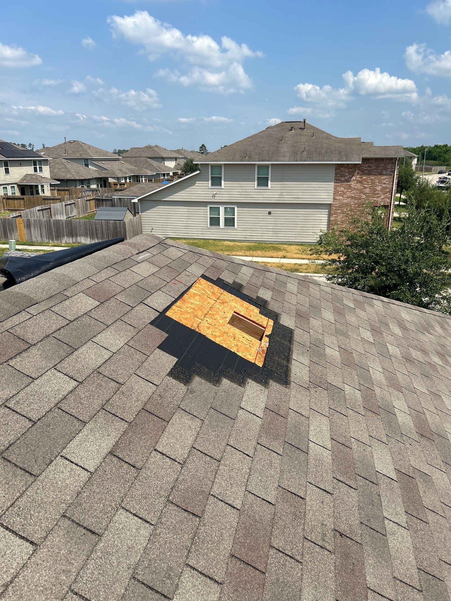 Hail Damage using Owen's Corning Duration (Lifetime) Shingles by Roof Repair Company