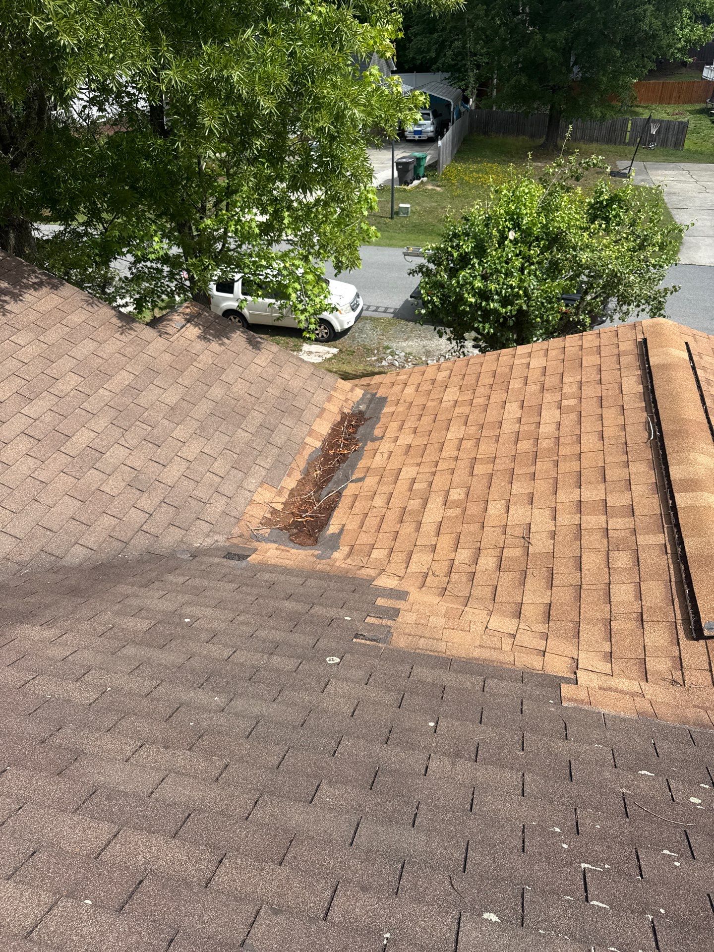 Roof replacement and interior repair by hail and wind damage by Just Brilliant Restoration JBR