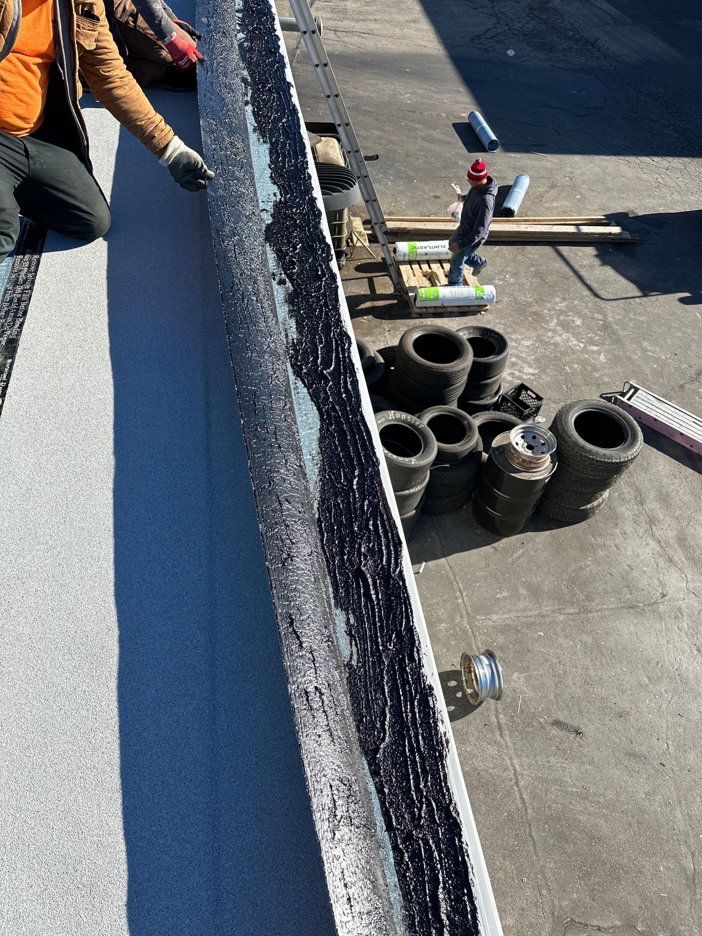 Commercial Roofing using Certainteed Flintastic Self Adhered by Stendahl Services