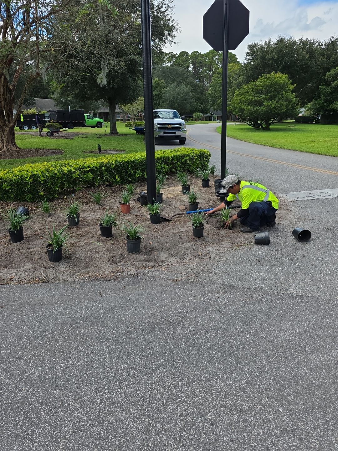 Deerwood Community | Island Landscape Replacement by ProGreen Services