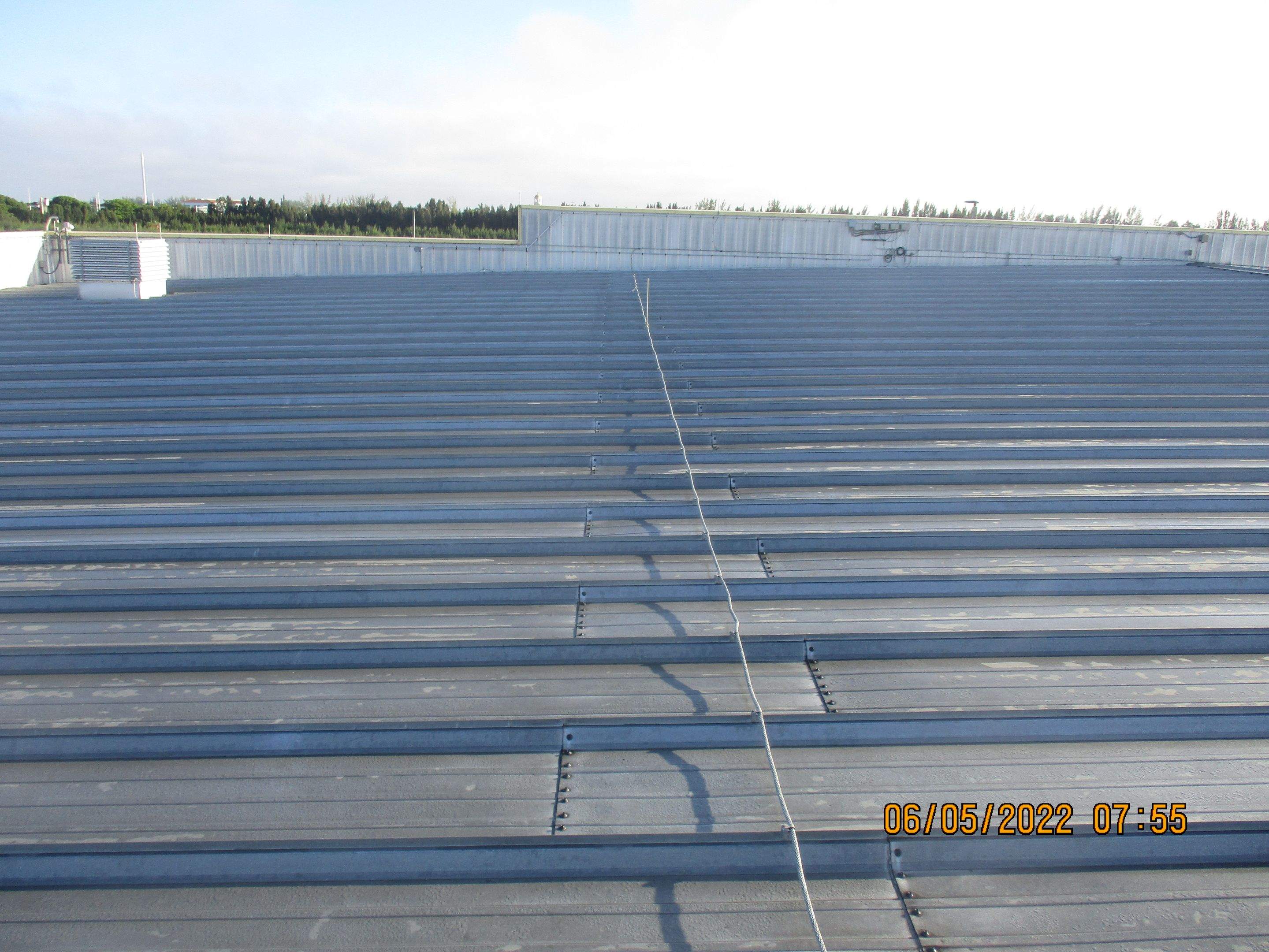 Calder Casino & Race Track Partial Metal Restoration  using #924 Eterna-Sil Premium Silicone Roof Coating by Morton Roofing, Inc.