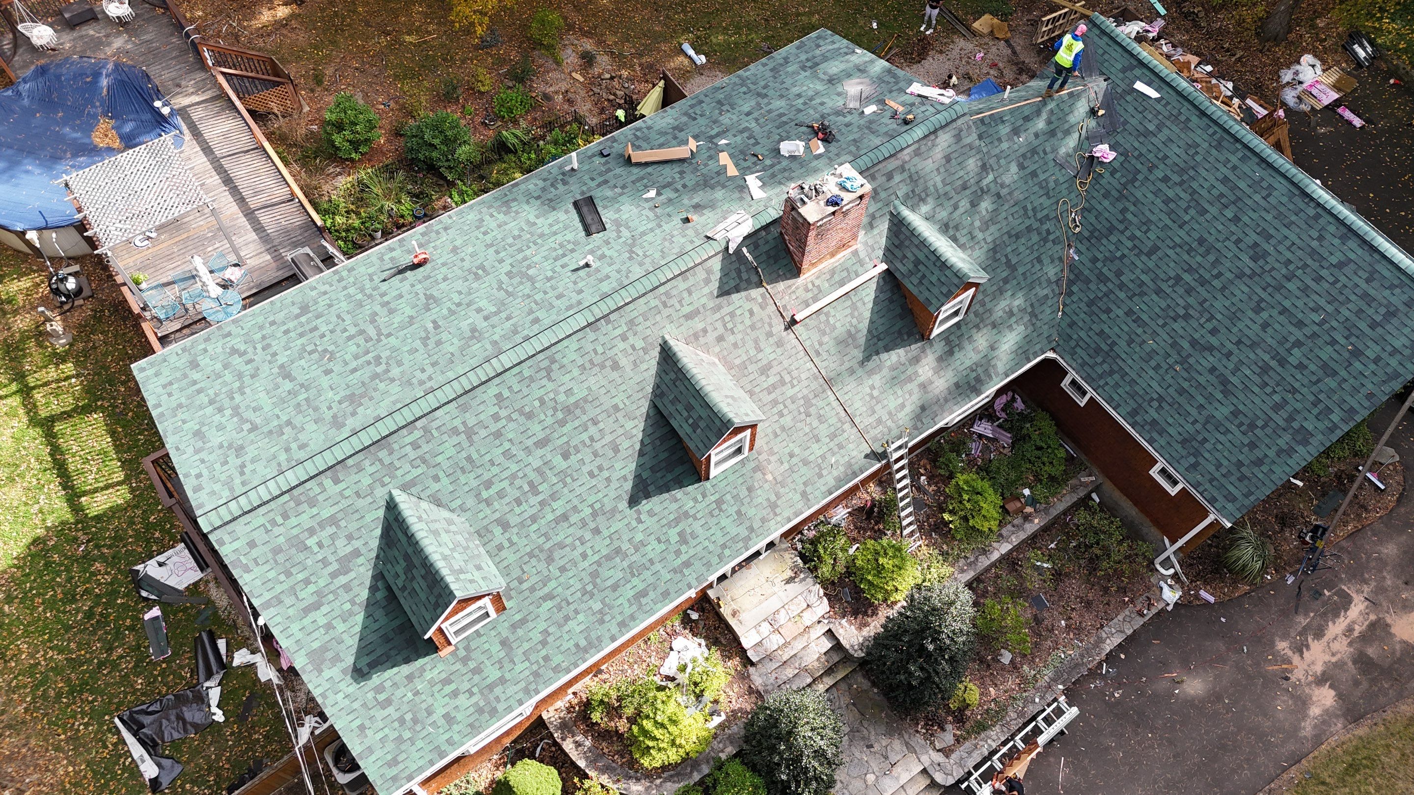 Owens Corning Duration : Chateau Green with Copper Accents in Avon, CT by Golden Shield Roofing