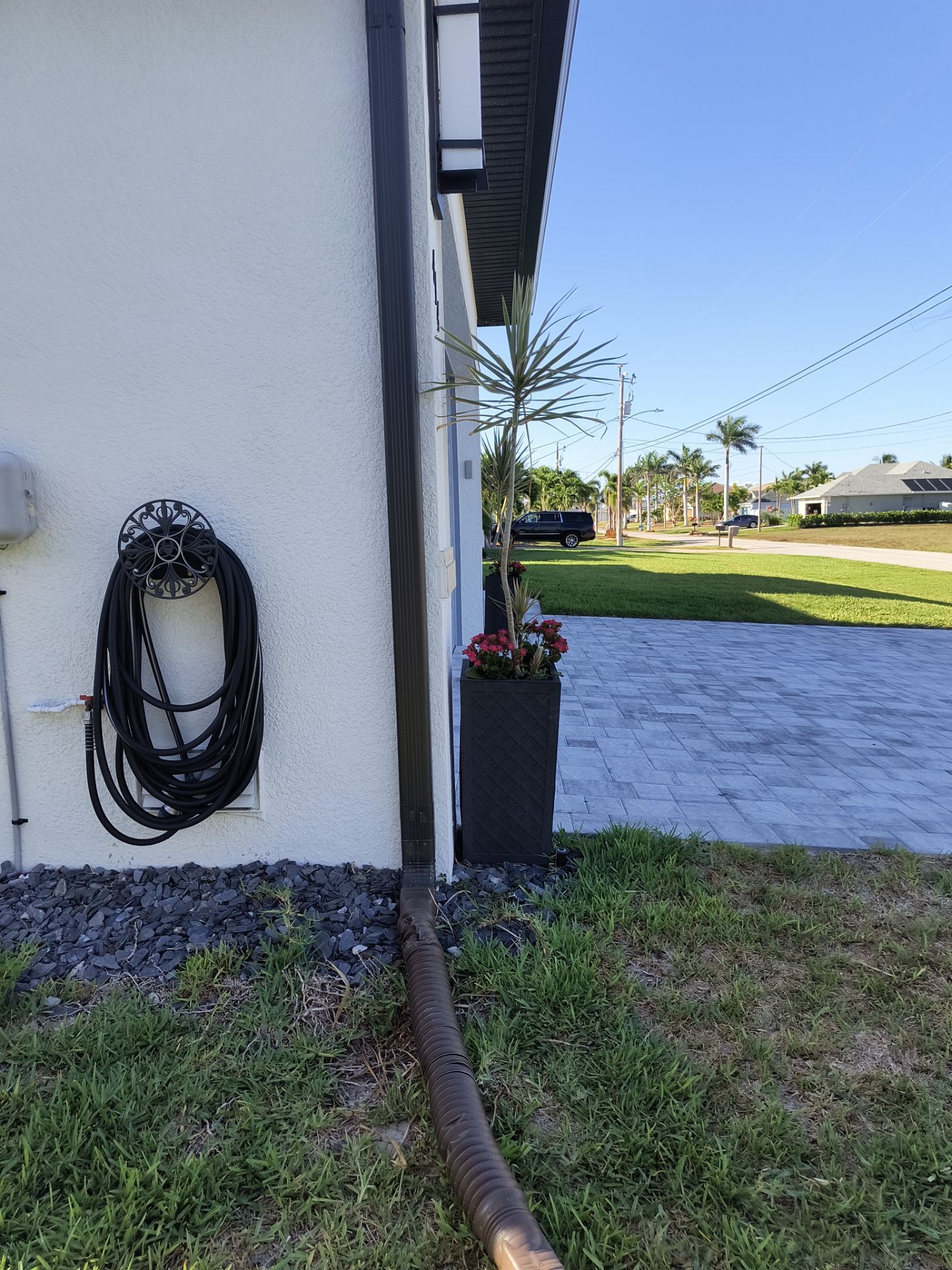 Dark Bronze 7-Inch Gutter Installation in Cape Coral FL by Gutter Professors
