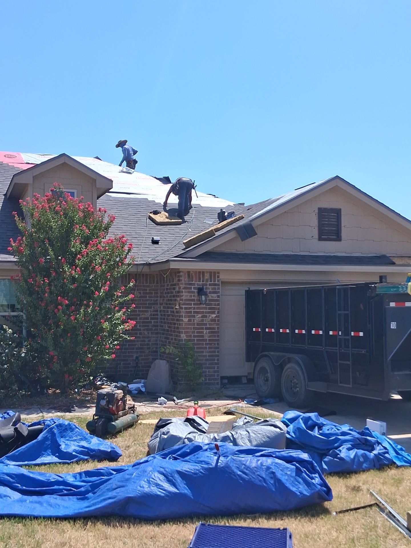 Residential Roof Replacement and Decking Repair in Springtown, Texas by Performance 1 Roofing