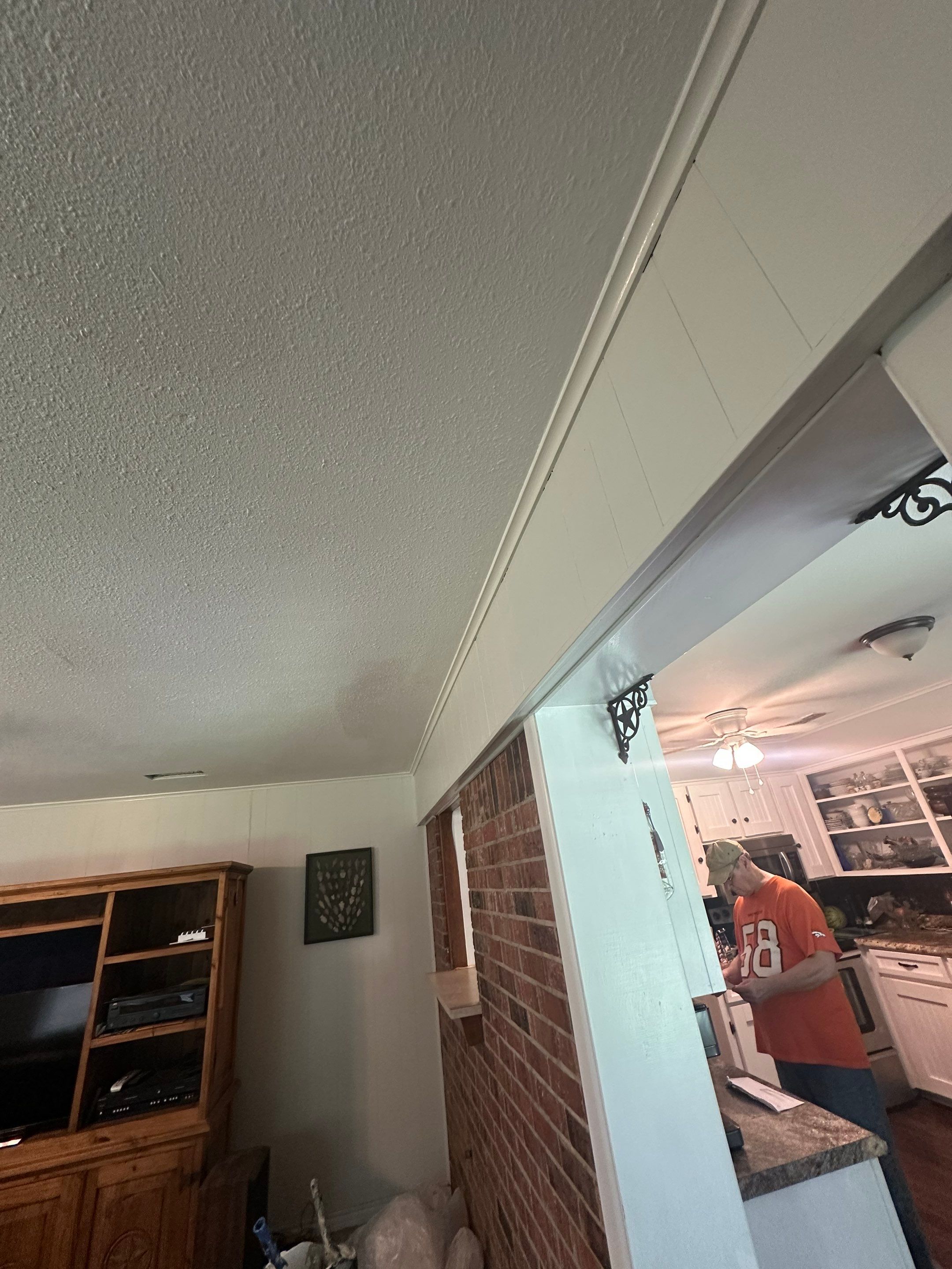 Interior Painting in Gilmer, TX | From Stains & Spots to Fresh White Room by Quality Coats Painting