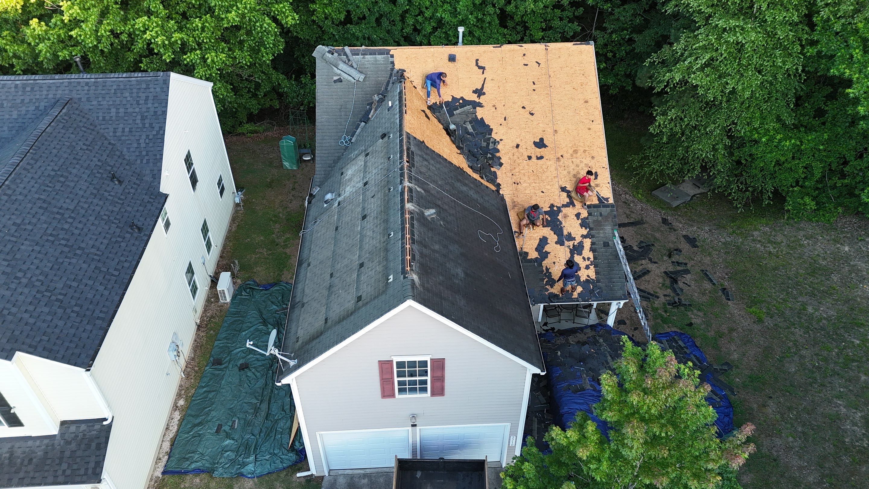 Roof replacement by hail damage by Just Brilliant Restoration JBR
