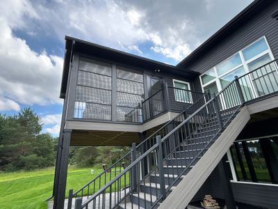 5-Inch Black Seamless Gutter Installation – Ham Lake, MN