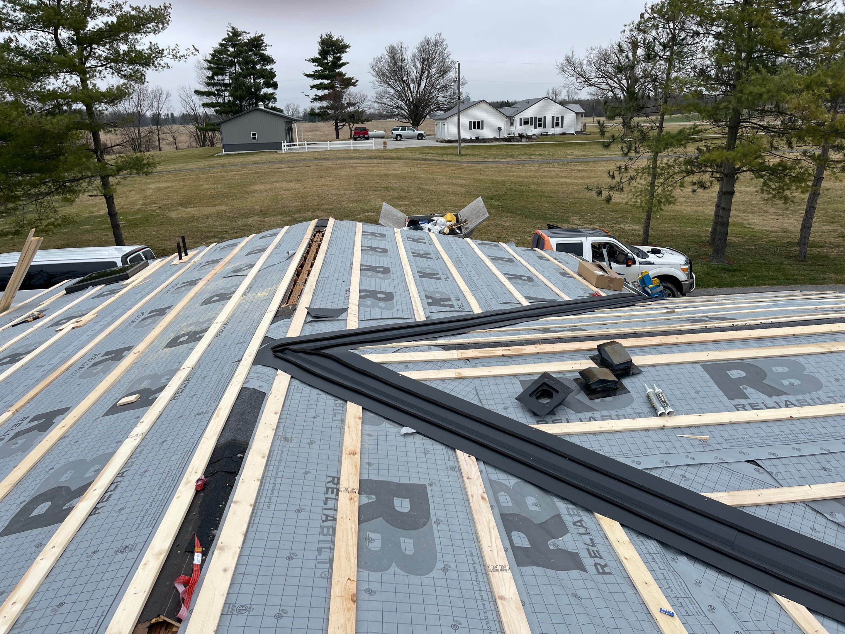 Exposed Fastener Metal Roof Replacement – Columbia City, Indiana by 4Ever Metal Roofing