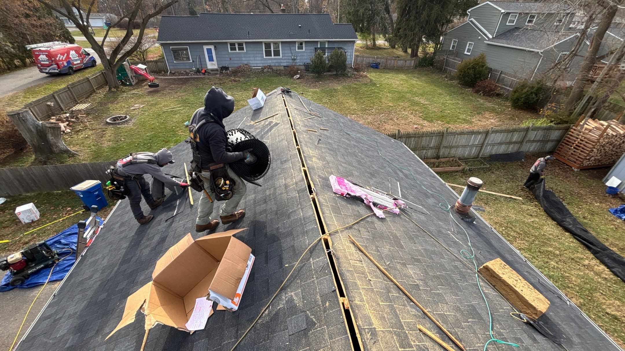 Roof Replacement using Owens Corning Onyx Black by 180 Contractors