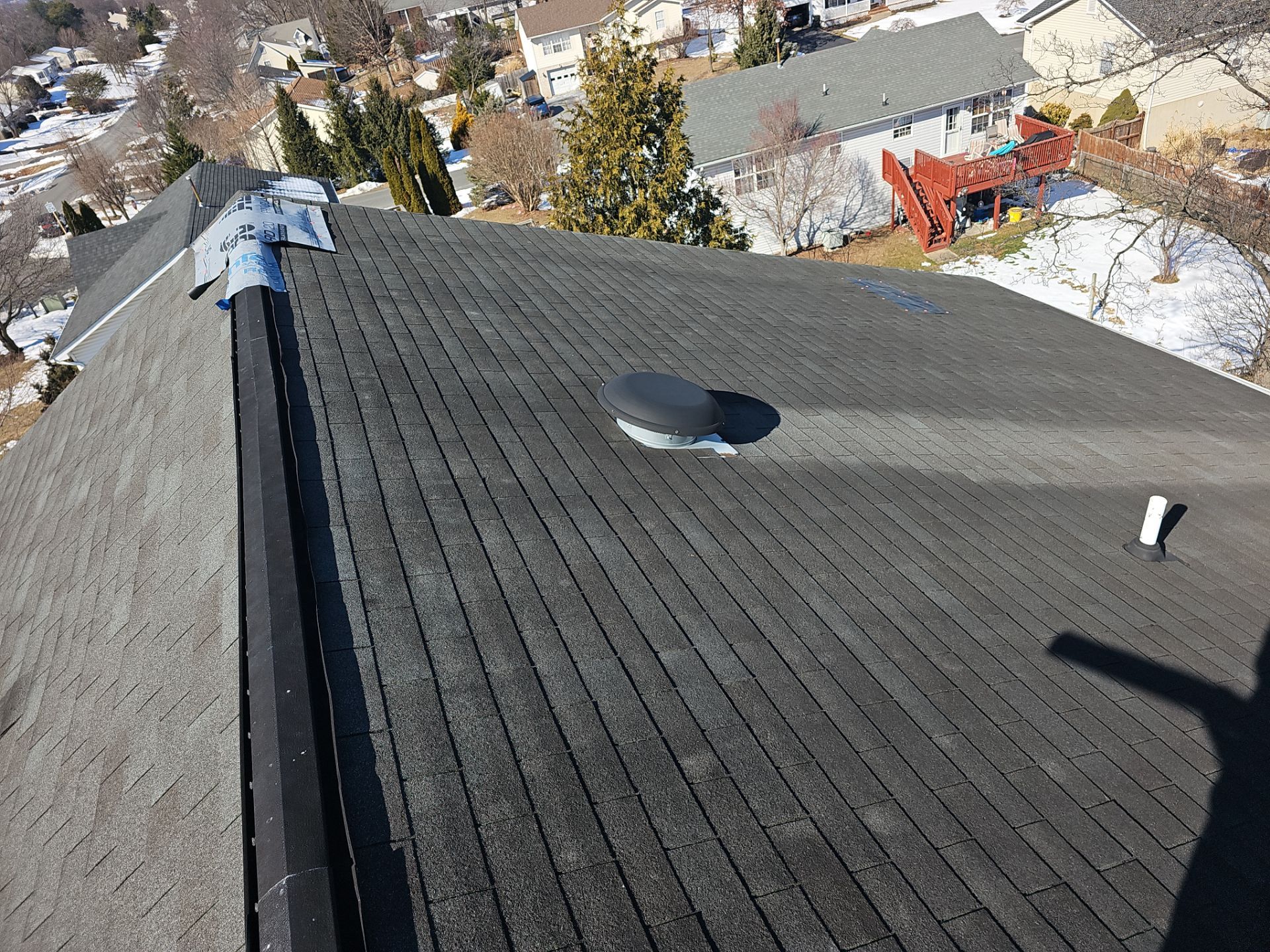 Roof Replacement - Charcoal Black by Winchester Roofing