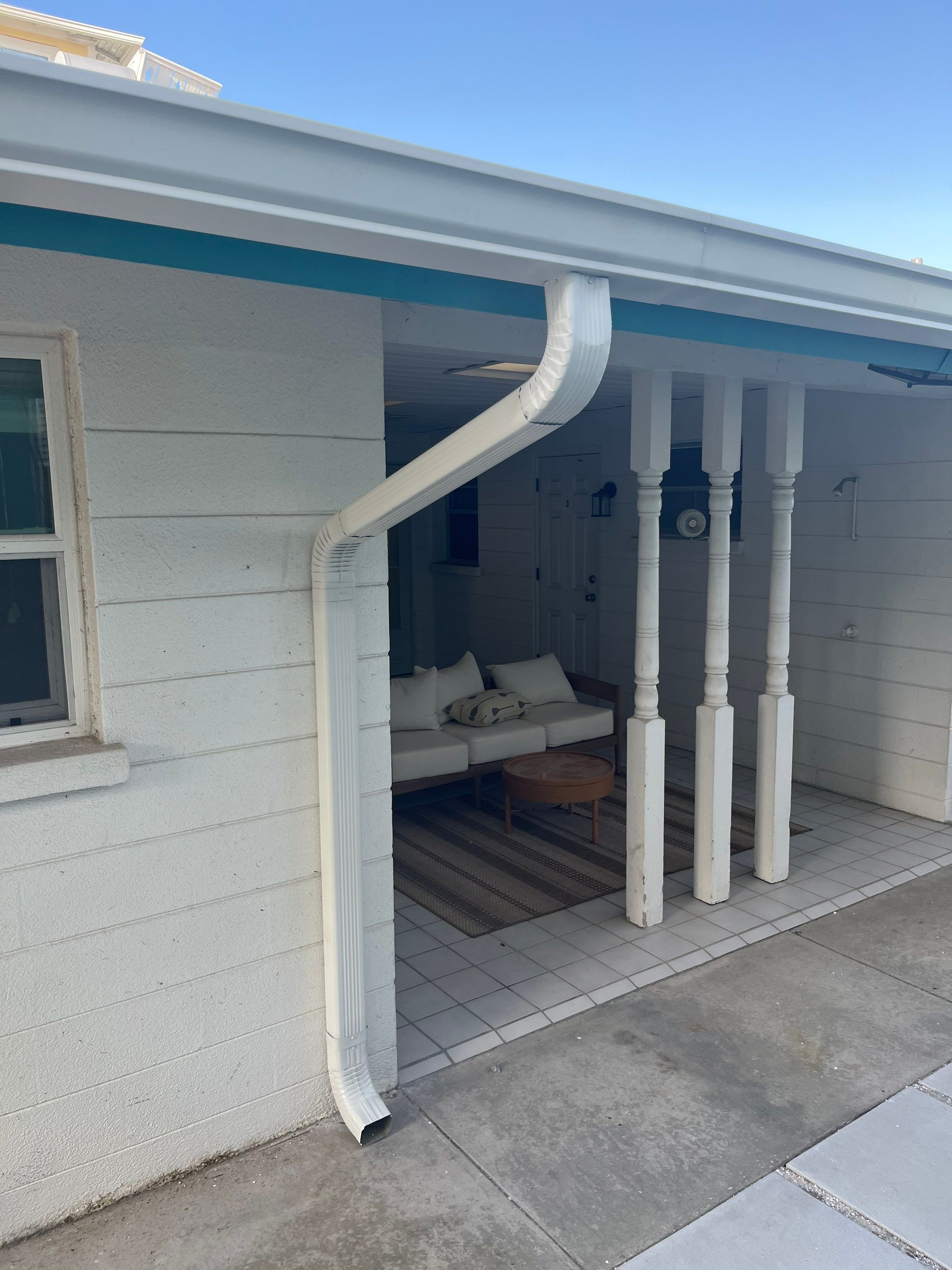 Splash Guard Gutter System and 7-inch Installation in Anna Maria FL by Gutter Professors
