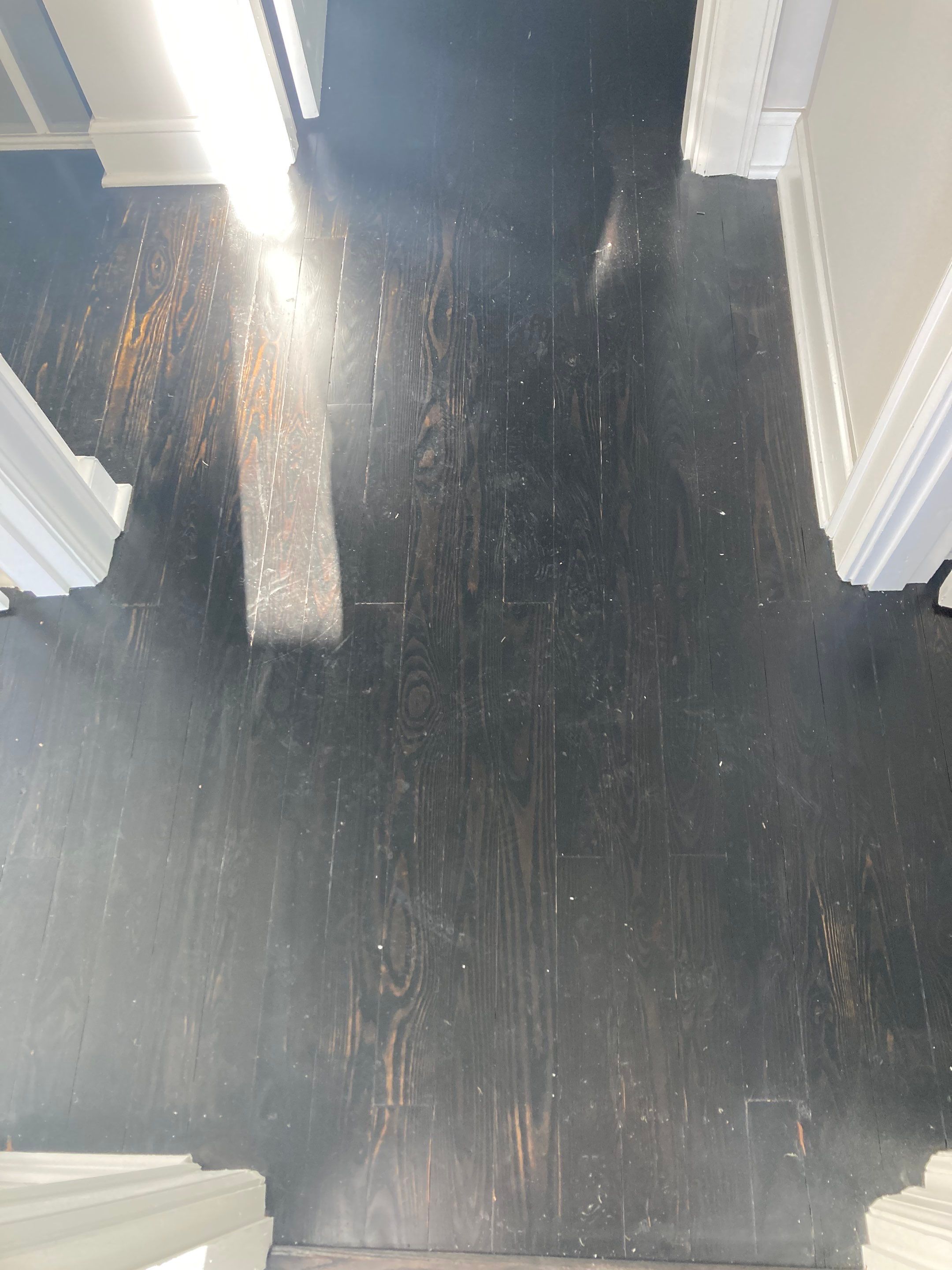 Hardwood floor refinish/restore by Footprints Floors of Nashville