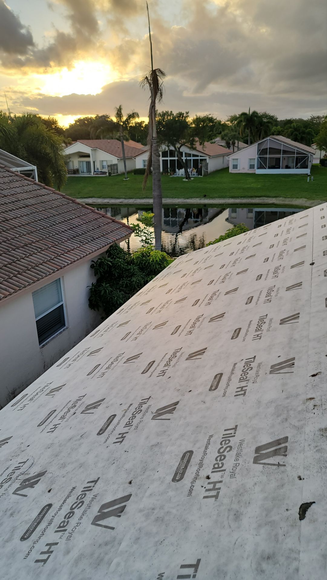 Residential Concrete Tile Roof Replacement and Fascia Repair in Boca Raton by Aastro Roofing