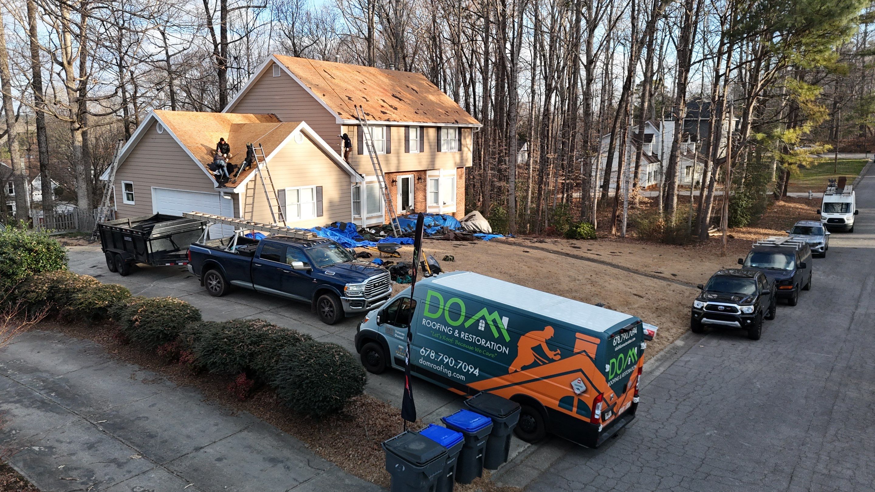 270 Tweed Ct Sugar Hill Roof Replacement  by Dom Roofing & Restoration
